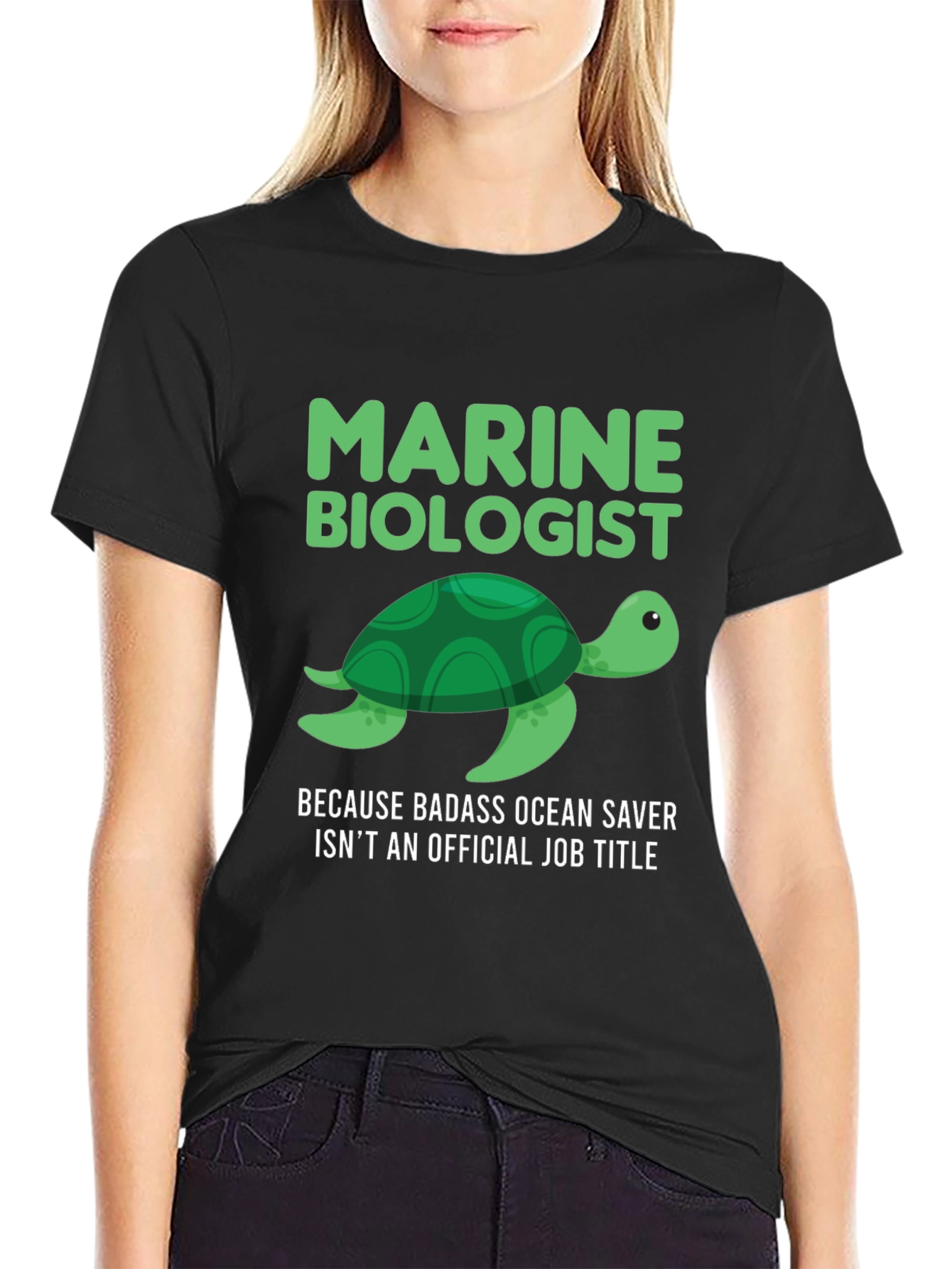Marine Biologist Turtle Graphic T-Shirt