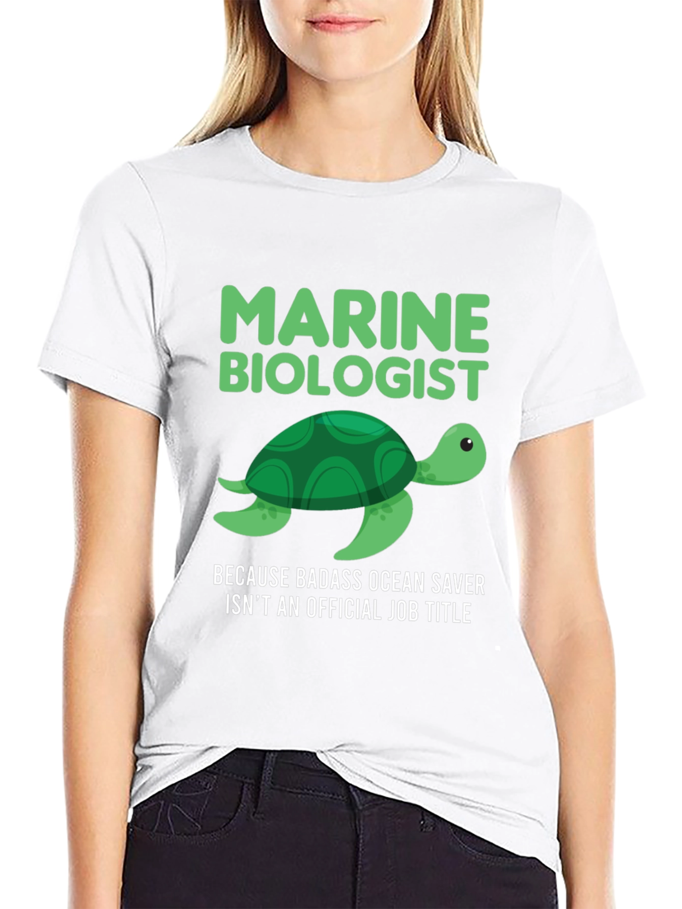 Marine Biologist Turtle Graphic T-Shirt