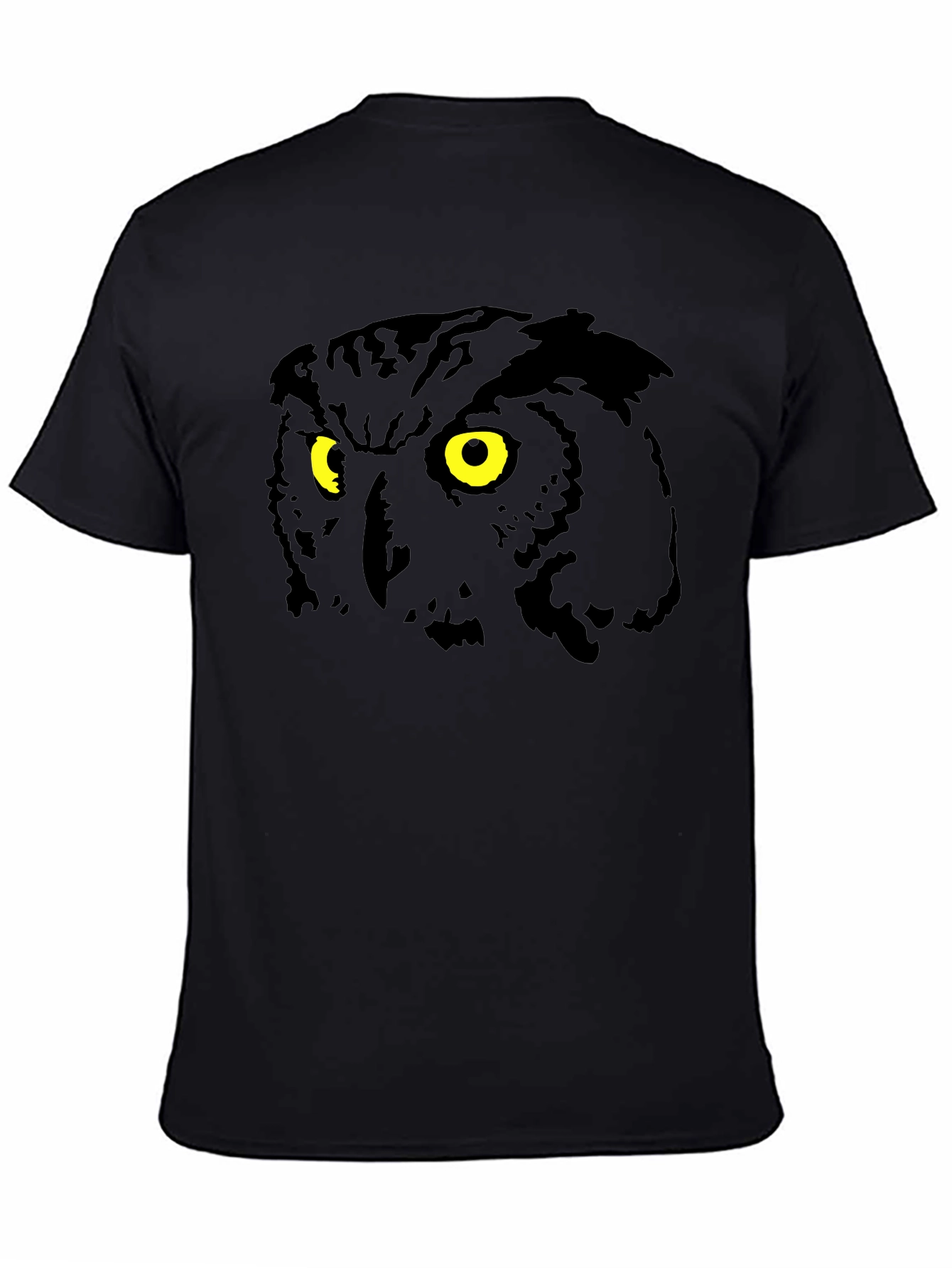 Owl Eyes Graphic Black T-Shirt