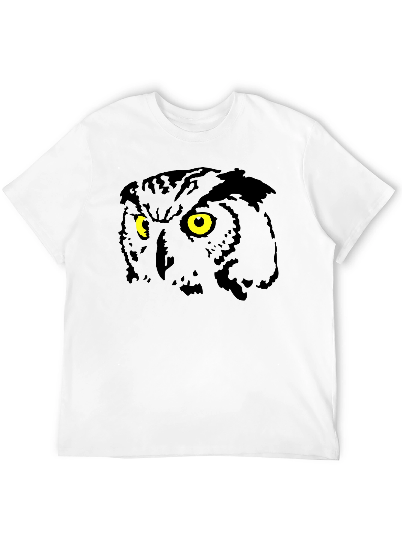 Owl Eyes Graphic Black T-Shirt