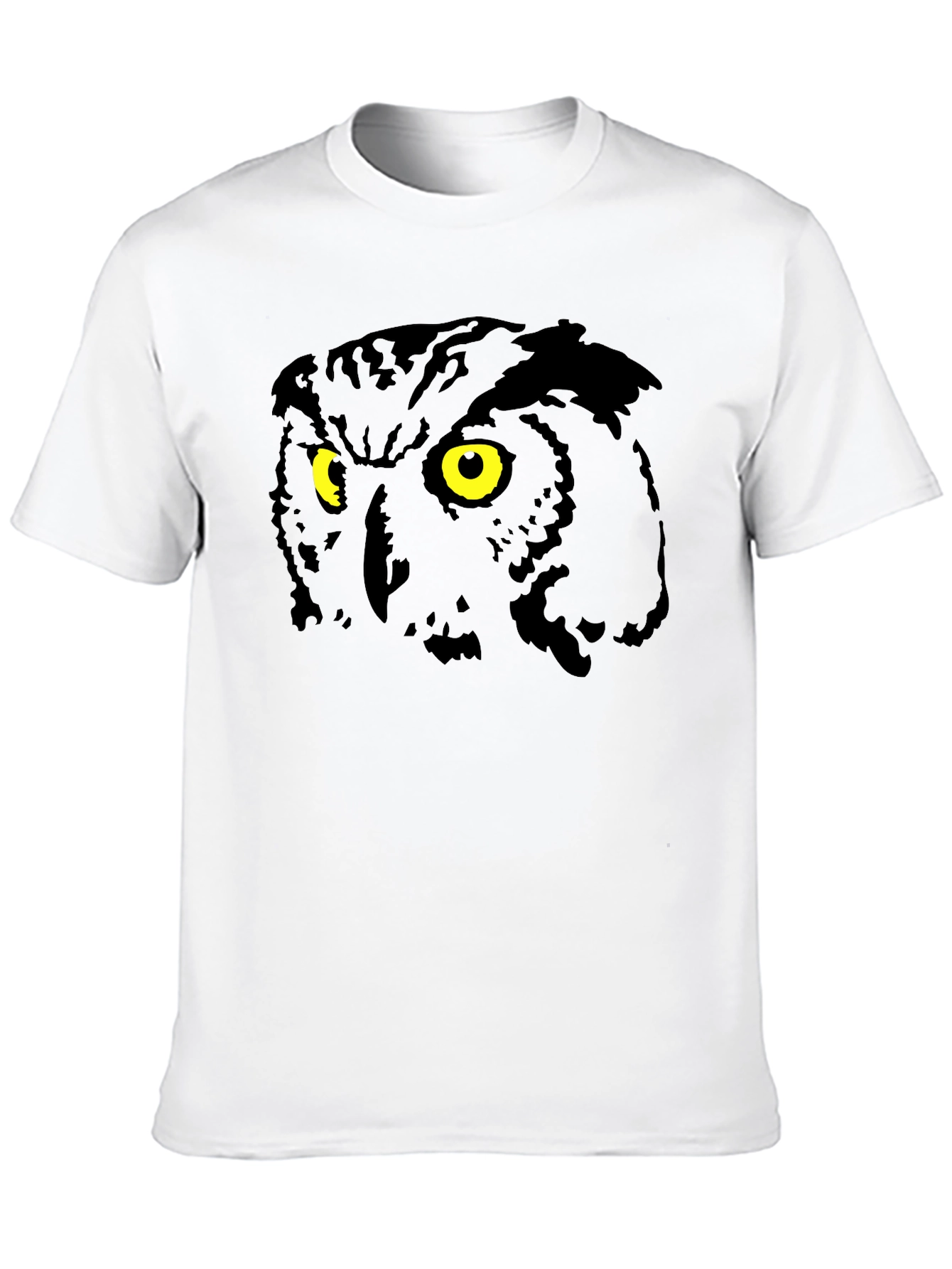 Owl Eyes Graphic Black T-Shirt