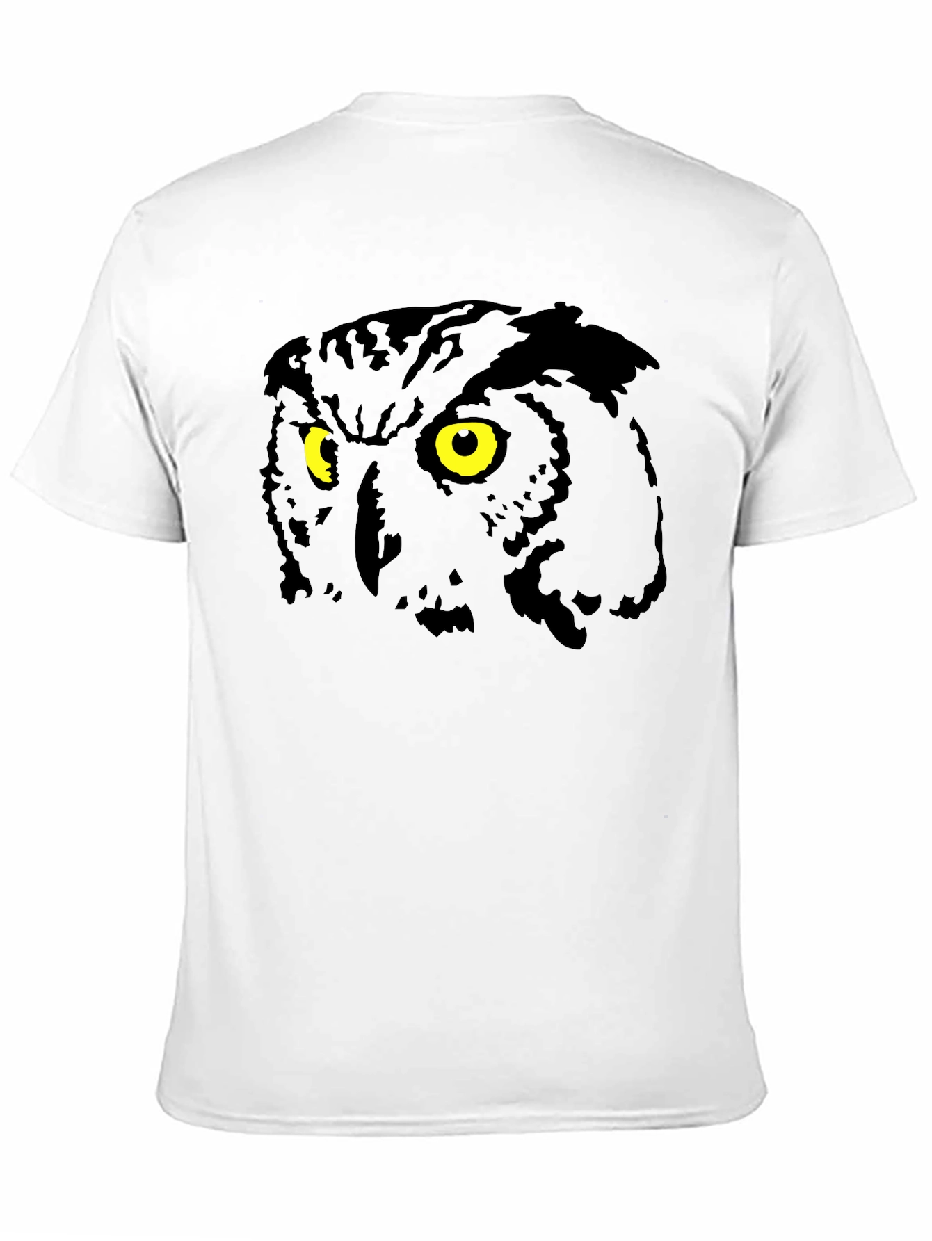 Owl Eyes Graphic Black T-Shirt