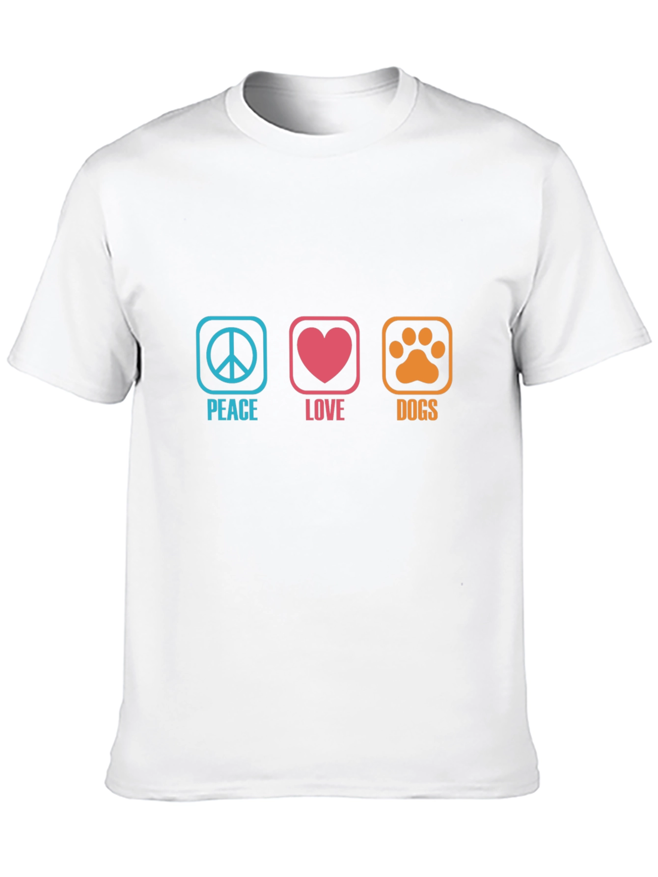 Peace Love Dogs Graphic T-Shirt