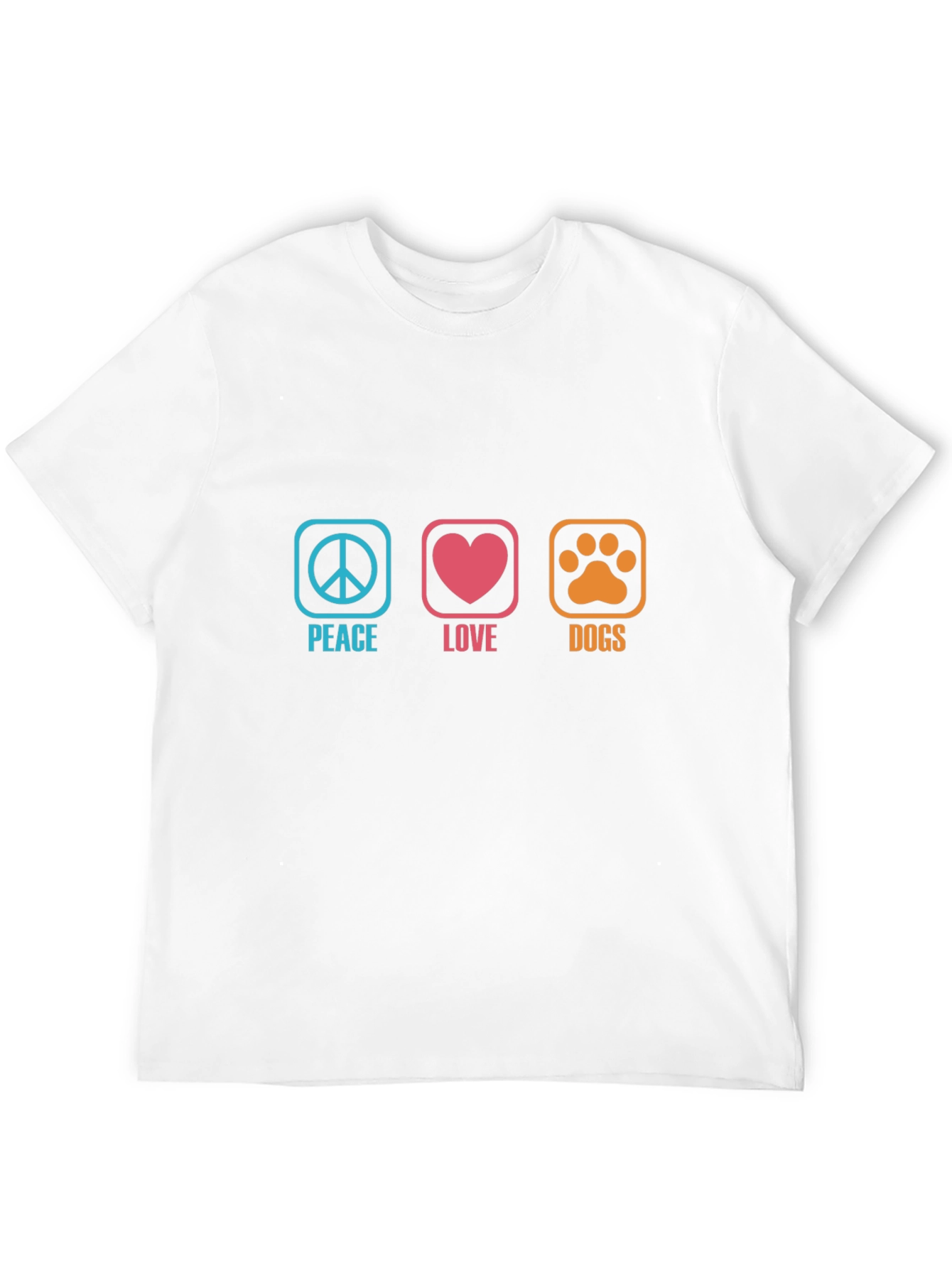 Peace Love Dogs Graphic T-Shirt