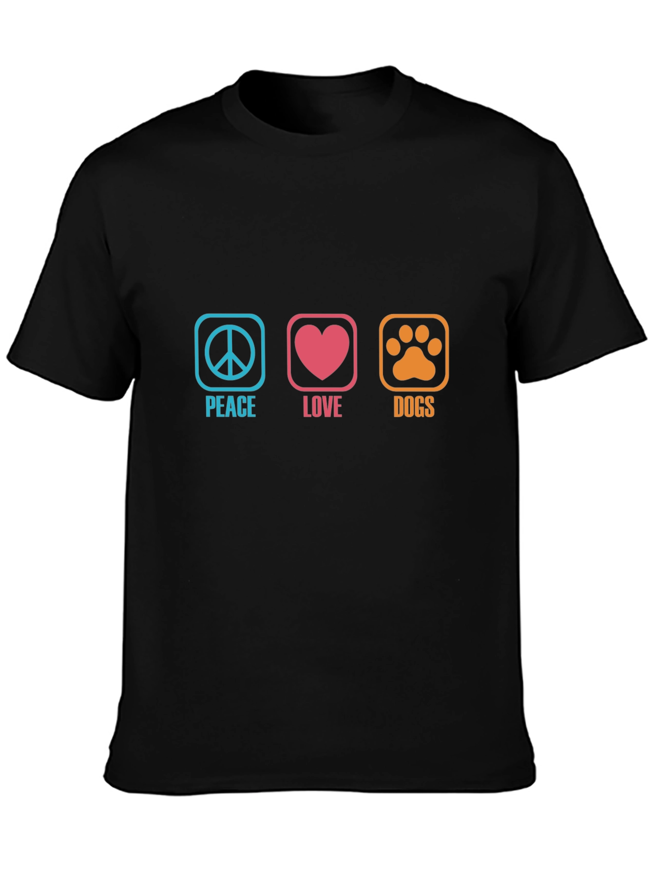Peace Love Dogs Graphic T-Shirt