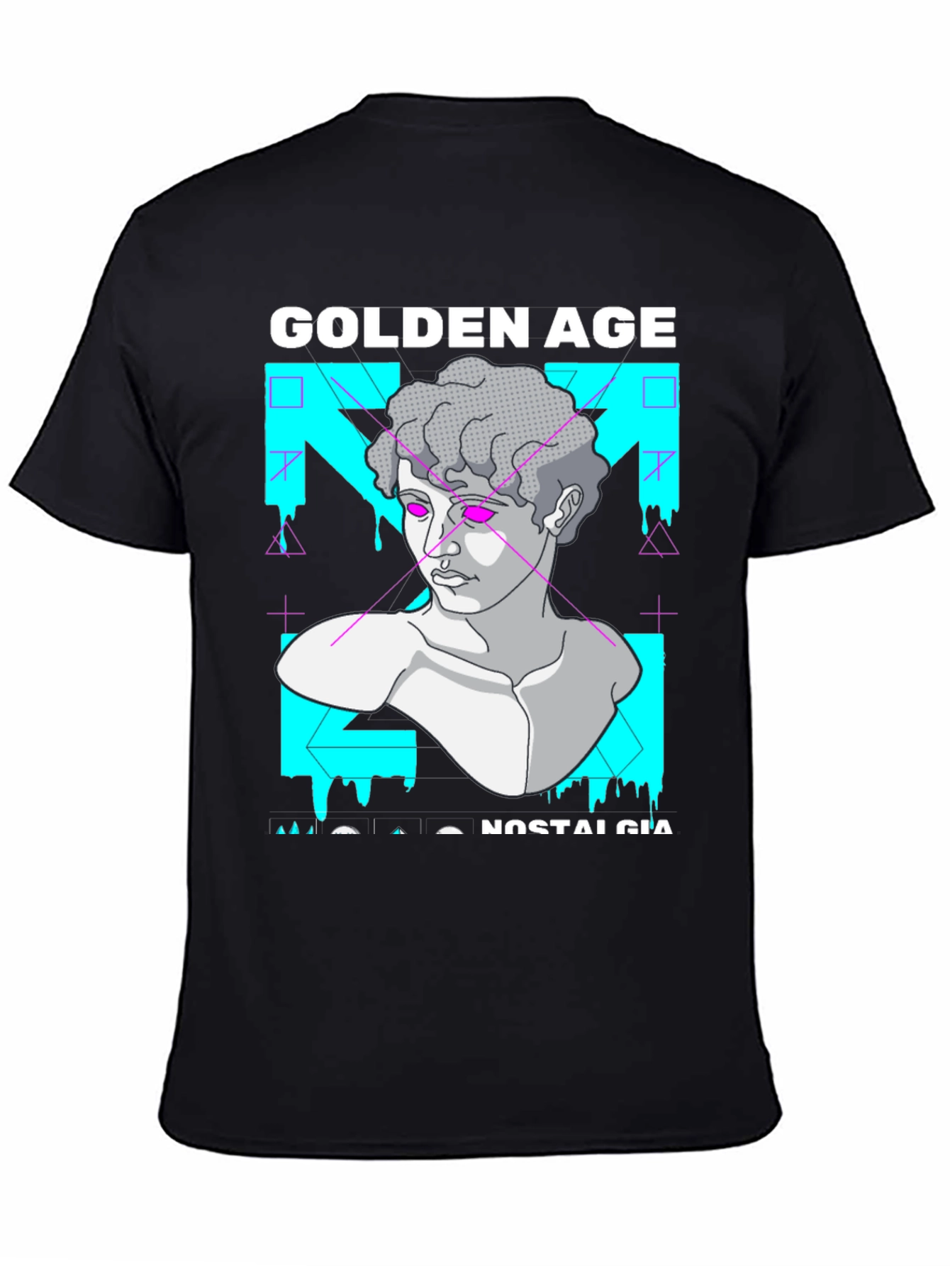Golden Age Nostalgia Graphic Print T-Shirt