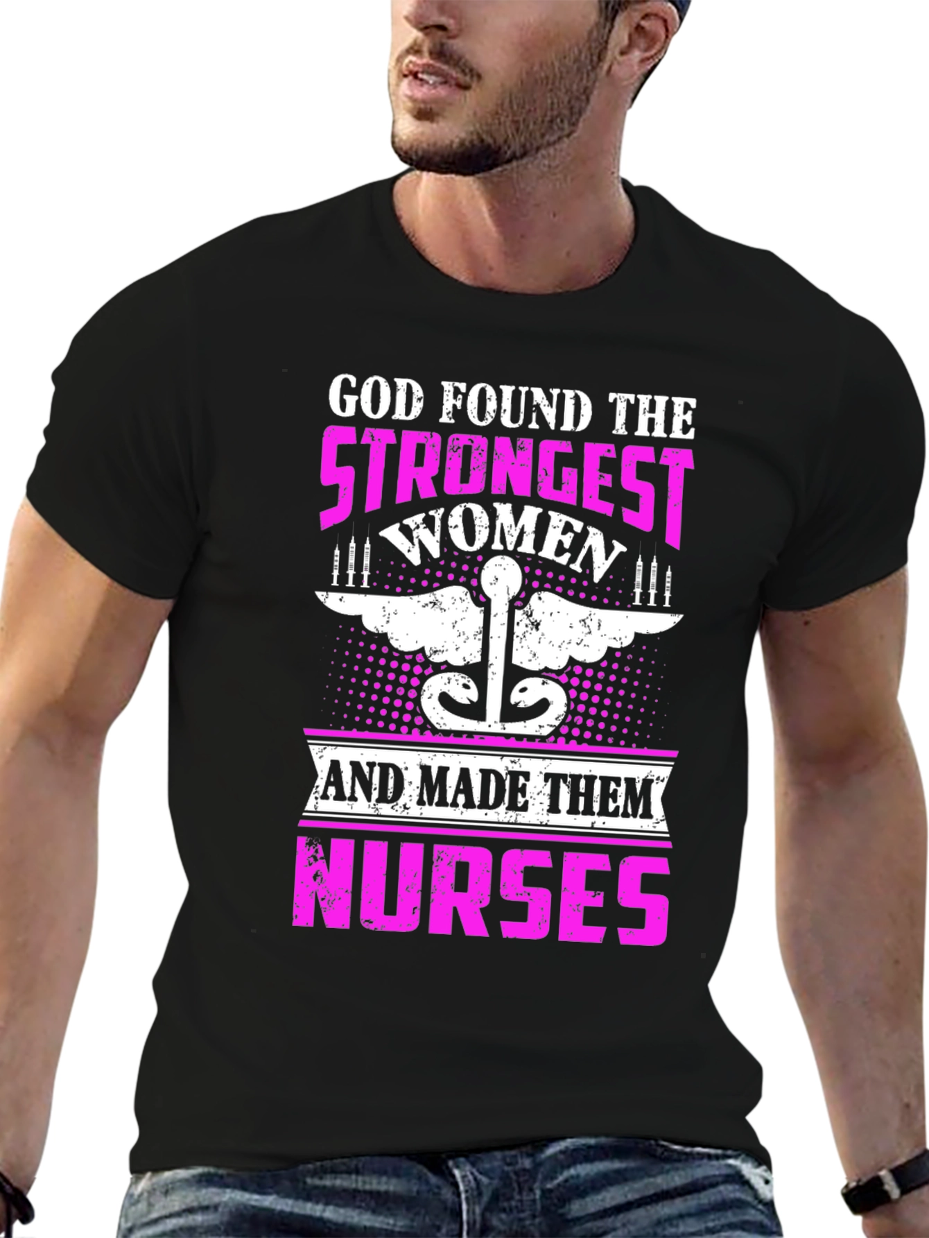 Strongest Women Nurses Graphic T-Shirt
