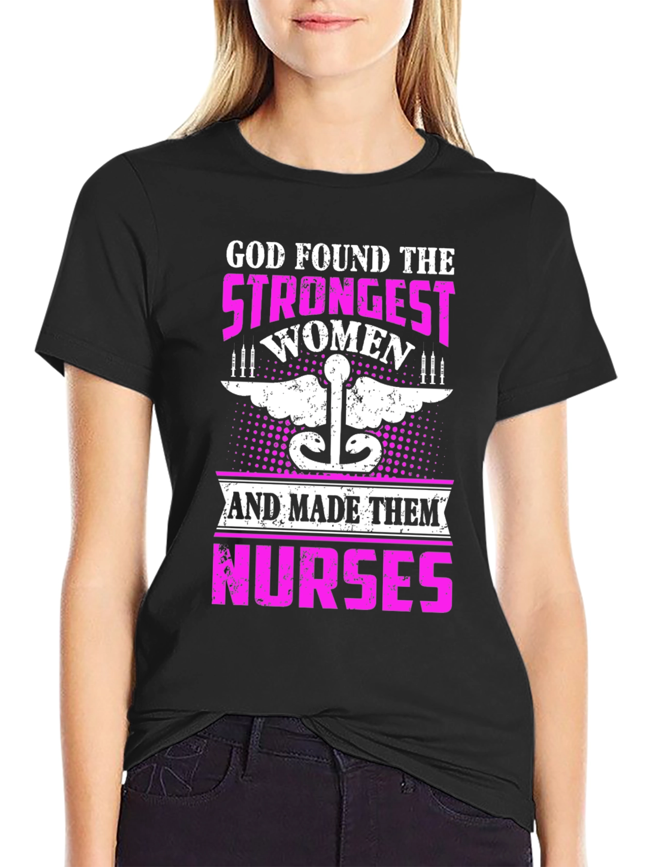 Strongest Women Nurses Graphic T-Shirt