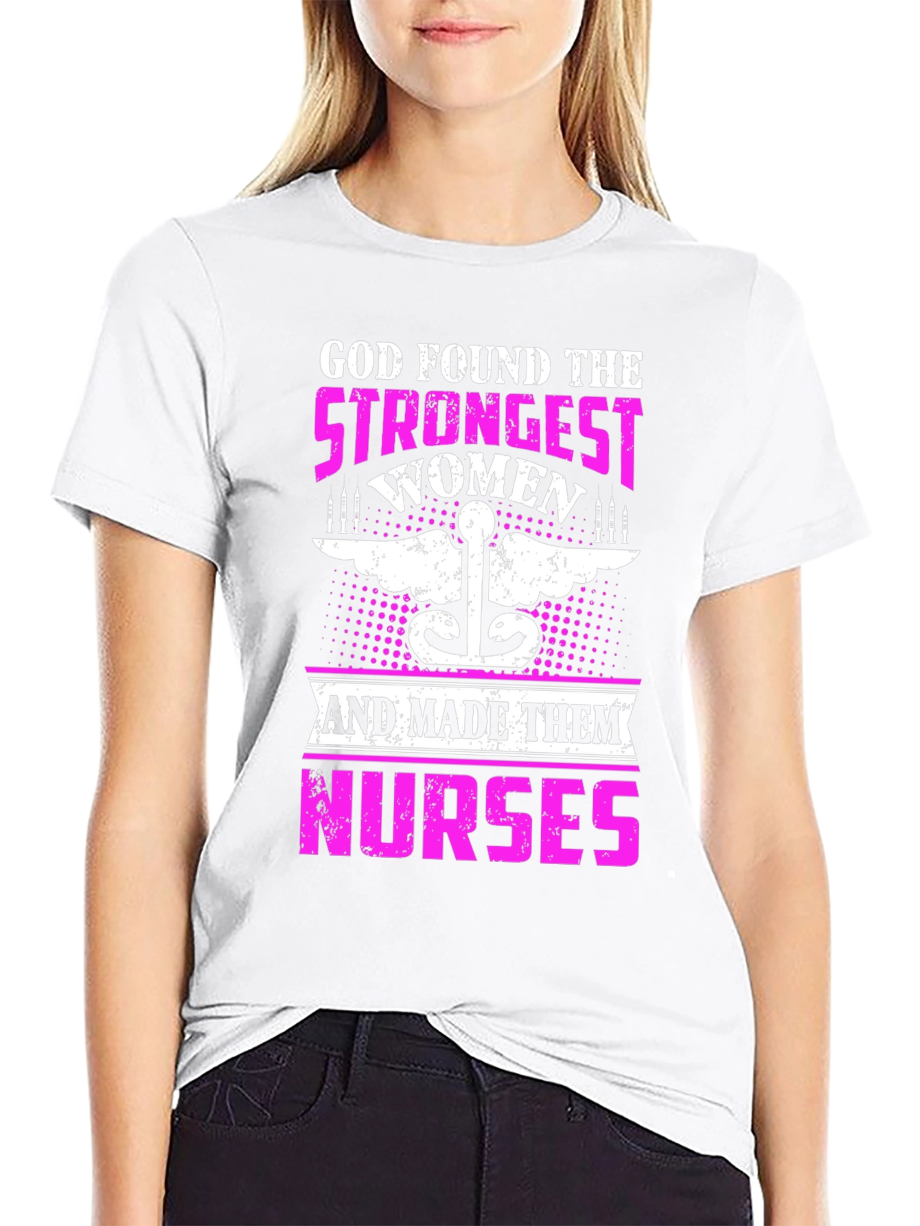 Strongest Women Nurses Graphic T-Shirt