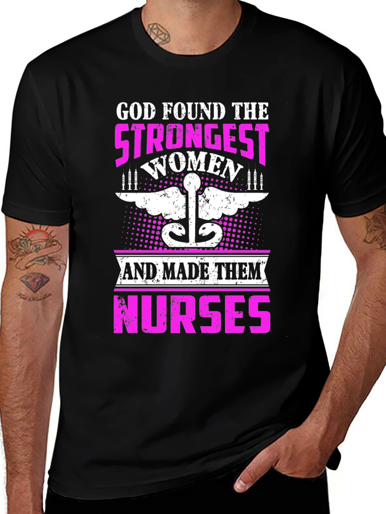 Strongest Women Nurses Graphic T-Shirt