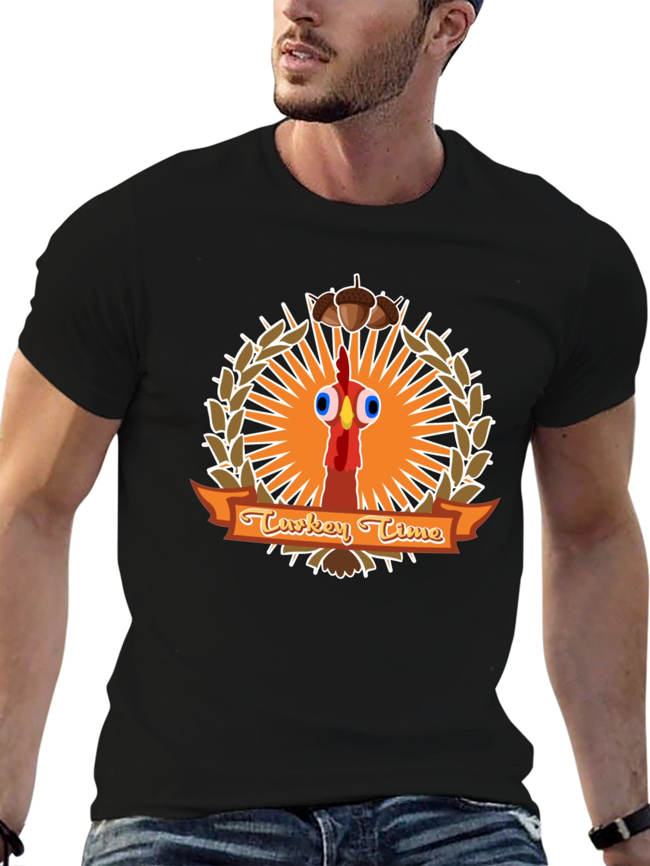 Turkey Time T-Shirt Funny Thanksgiving Tee