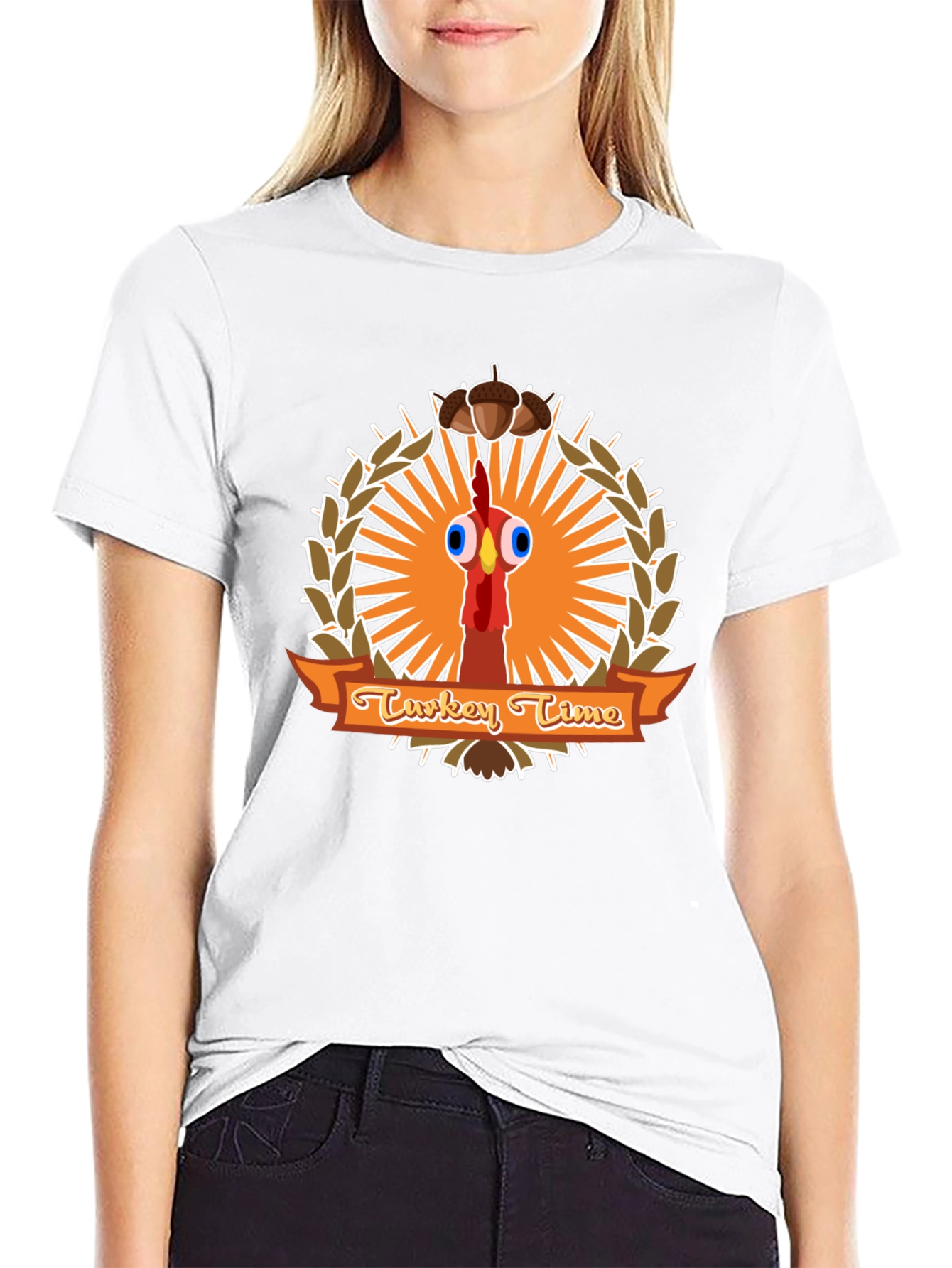 Turkey Time T-Shirt Funny Thanksgiving Tee