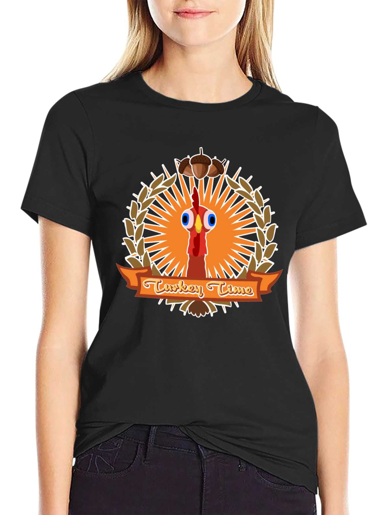 Turkey Time T-Shirt Funny Thanksgiving Tee