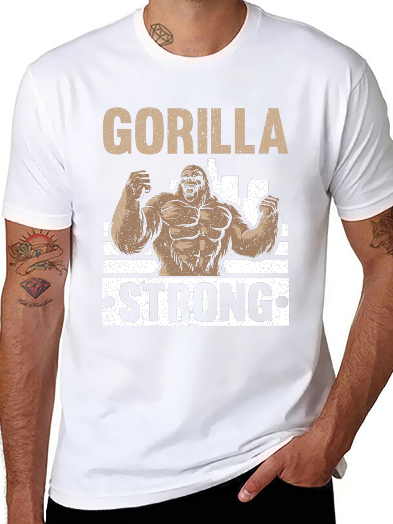 Gorilla Strong Black T-Shirt