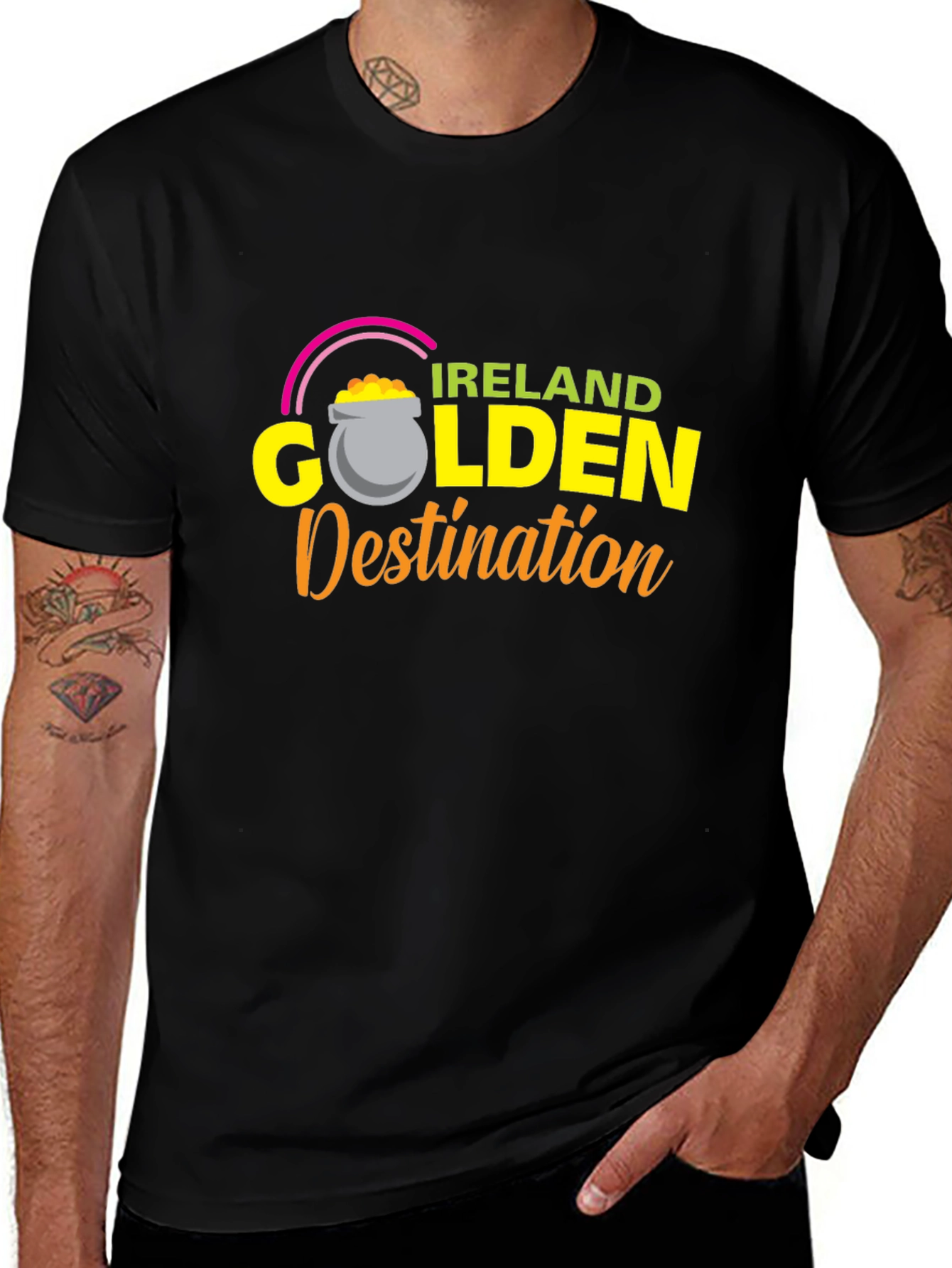 Ireland Golden Destination Graphic Tee