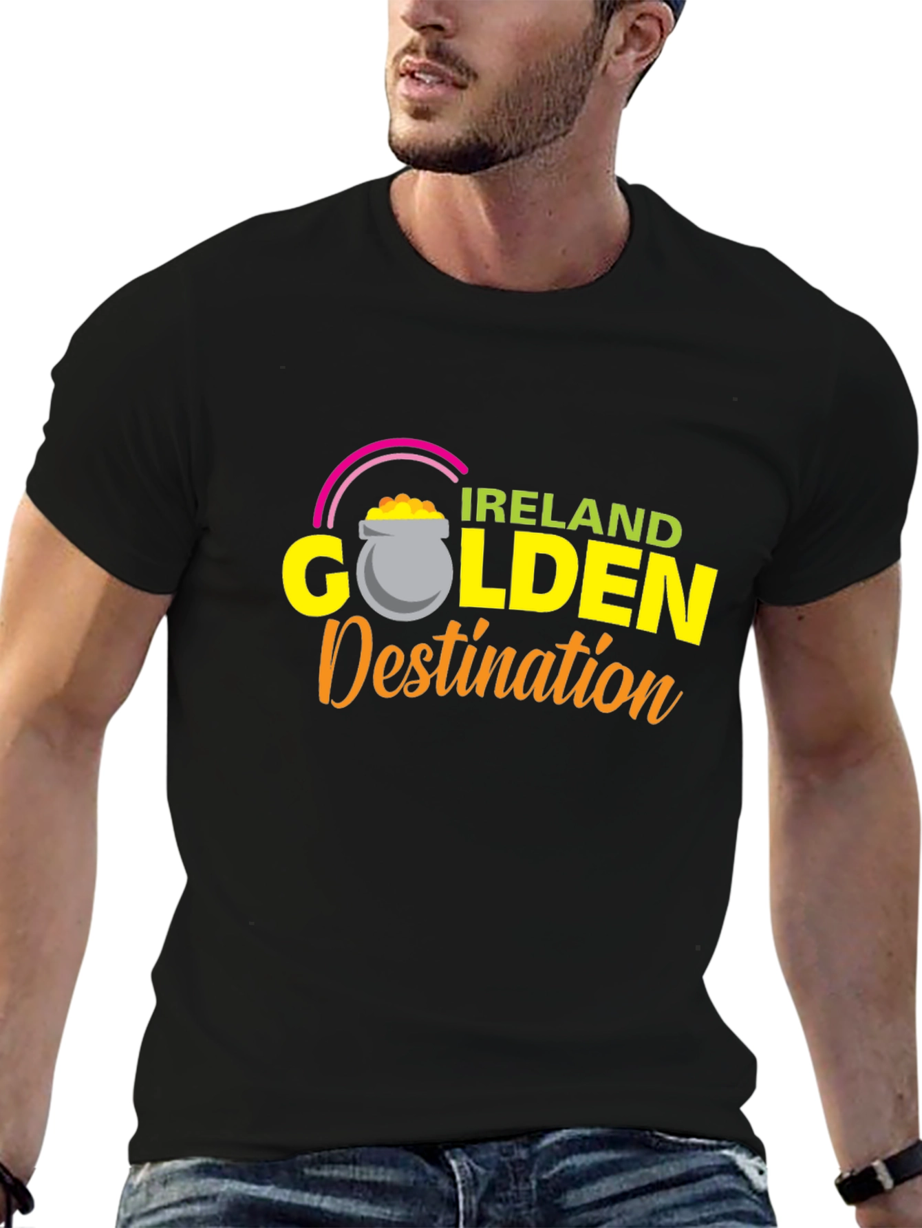 Ireland Golden Destination Graphic Tee