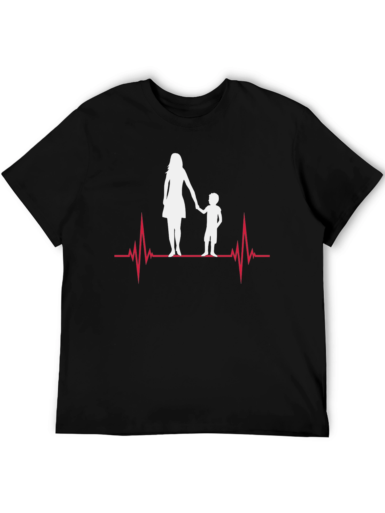 Mother & Child Heartbeat Graphic Tee