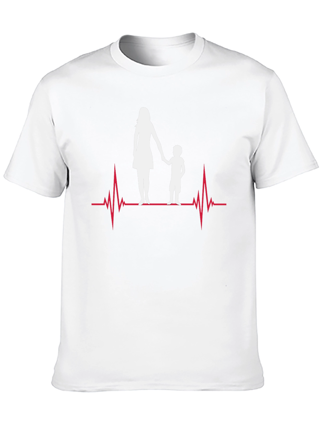 Mother & Child Heartbeat Graphic Tee