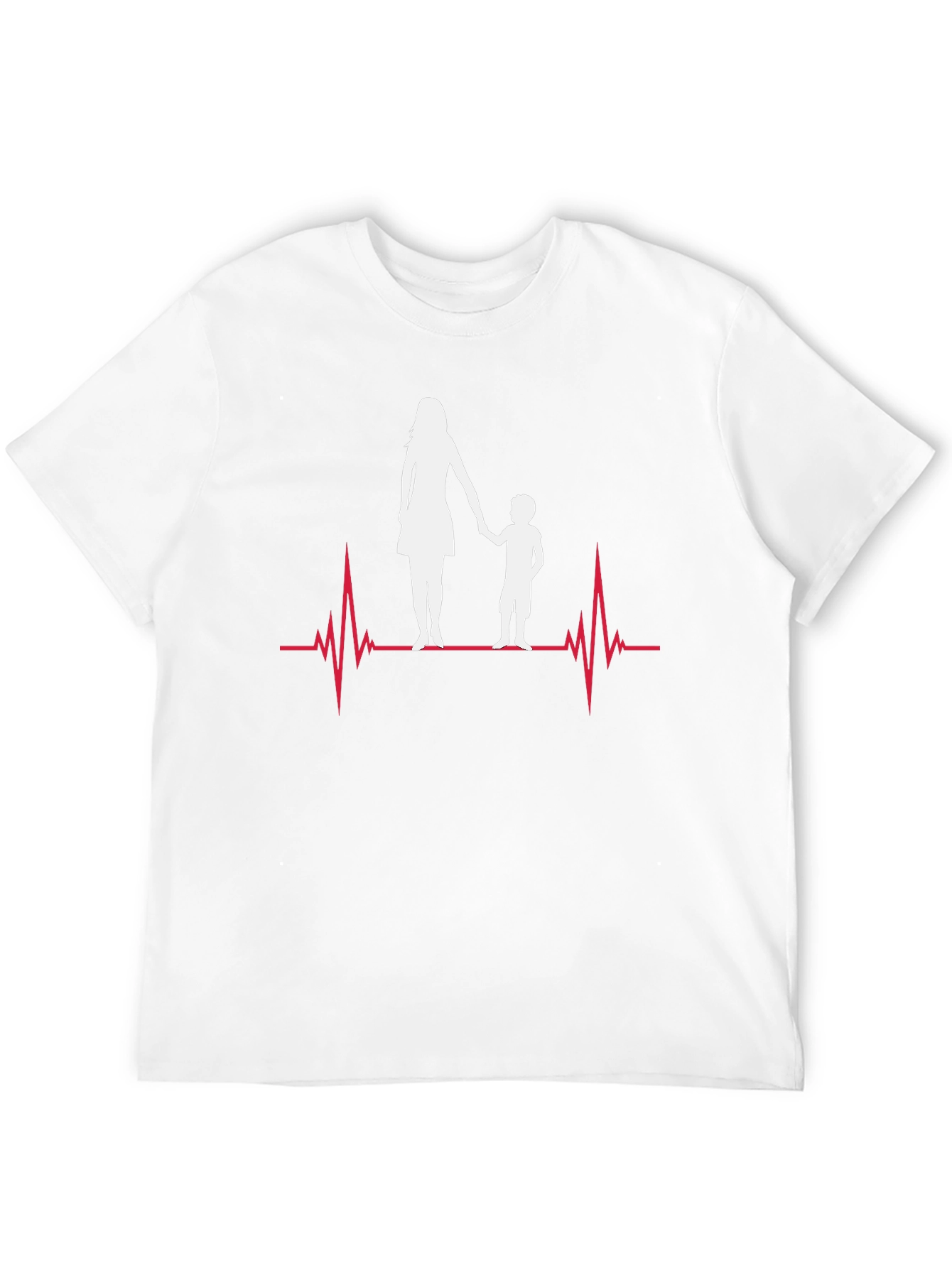 Mother & Child Heartbeat Graphic Tee