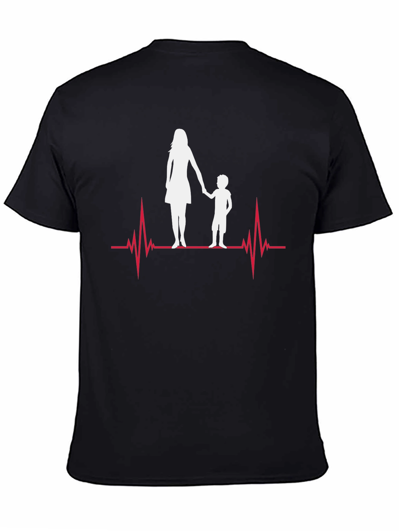 Mother & Child Heartbeat Graphic Tee