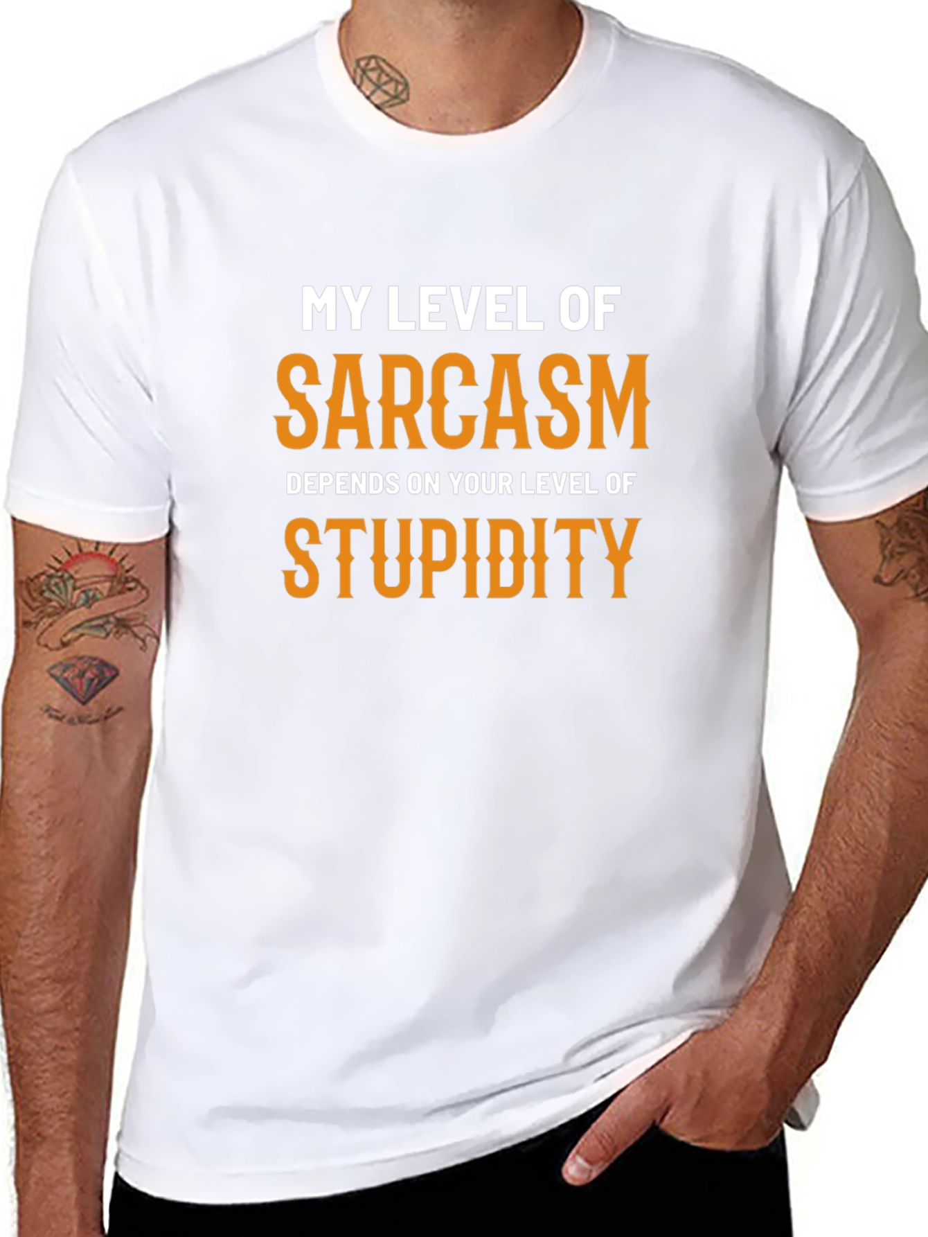 Sarcastic Graphic Tee - My Level of Sarcasm