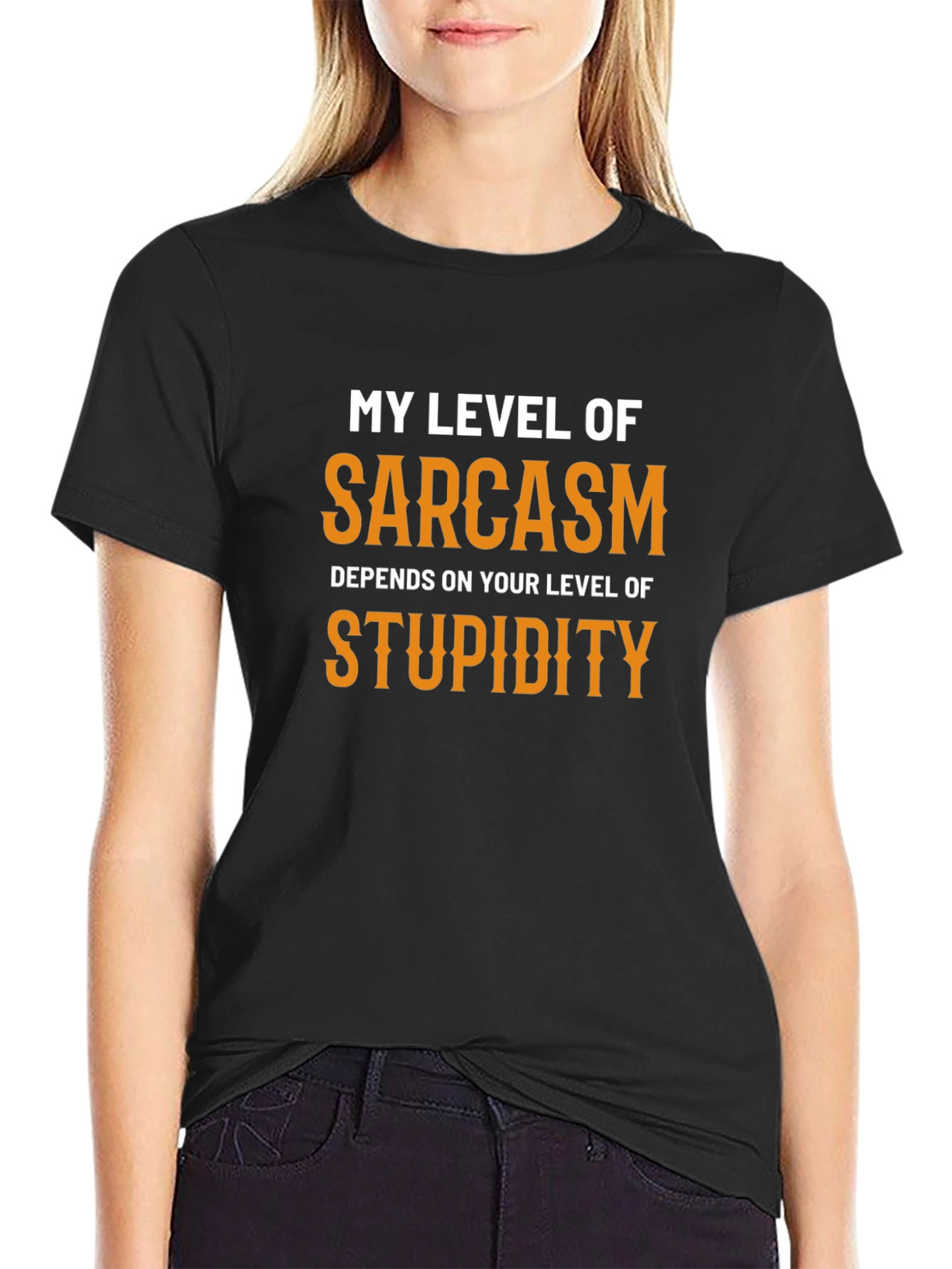 Sarcastic Graphic Tee - My Level of Sarcasm