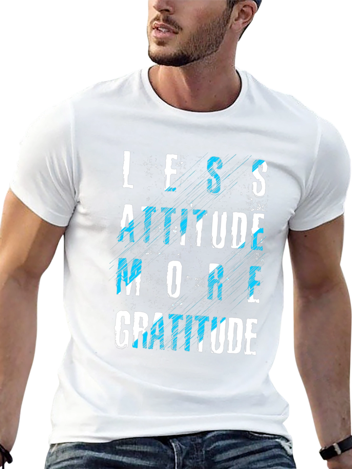 Less Attitude More Gratitude Graphic Tee