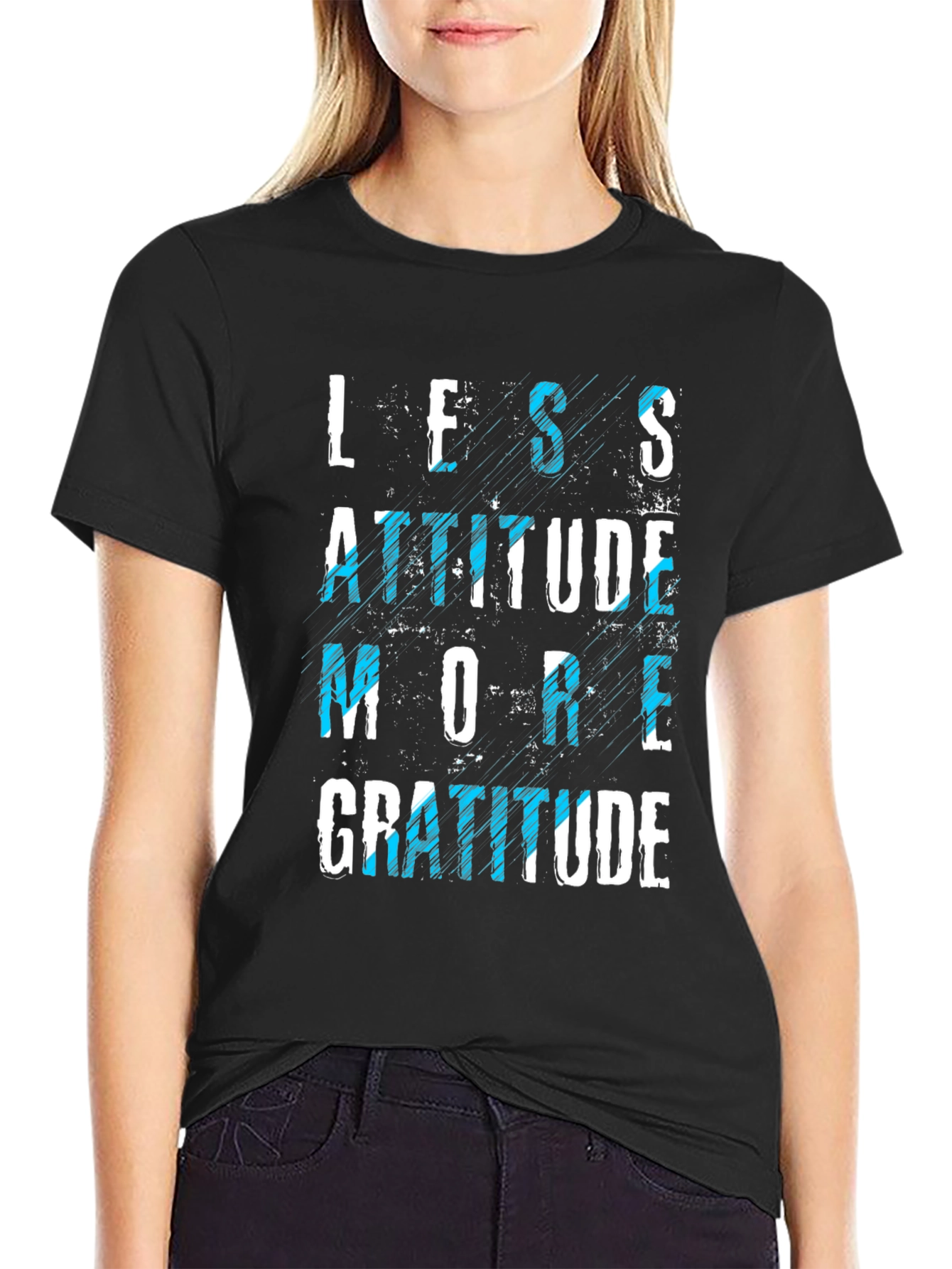 Less Attitude More Gratitude Graphic Tee
