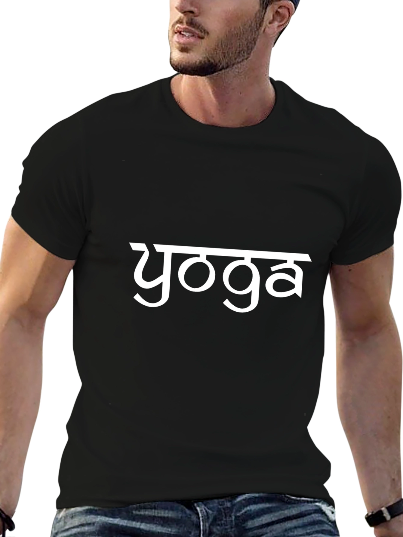 Yoga Text Graphic T-Shirt