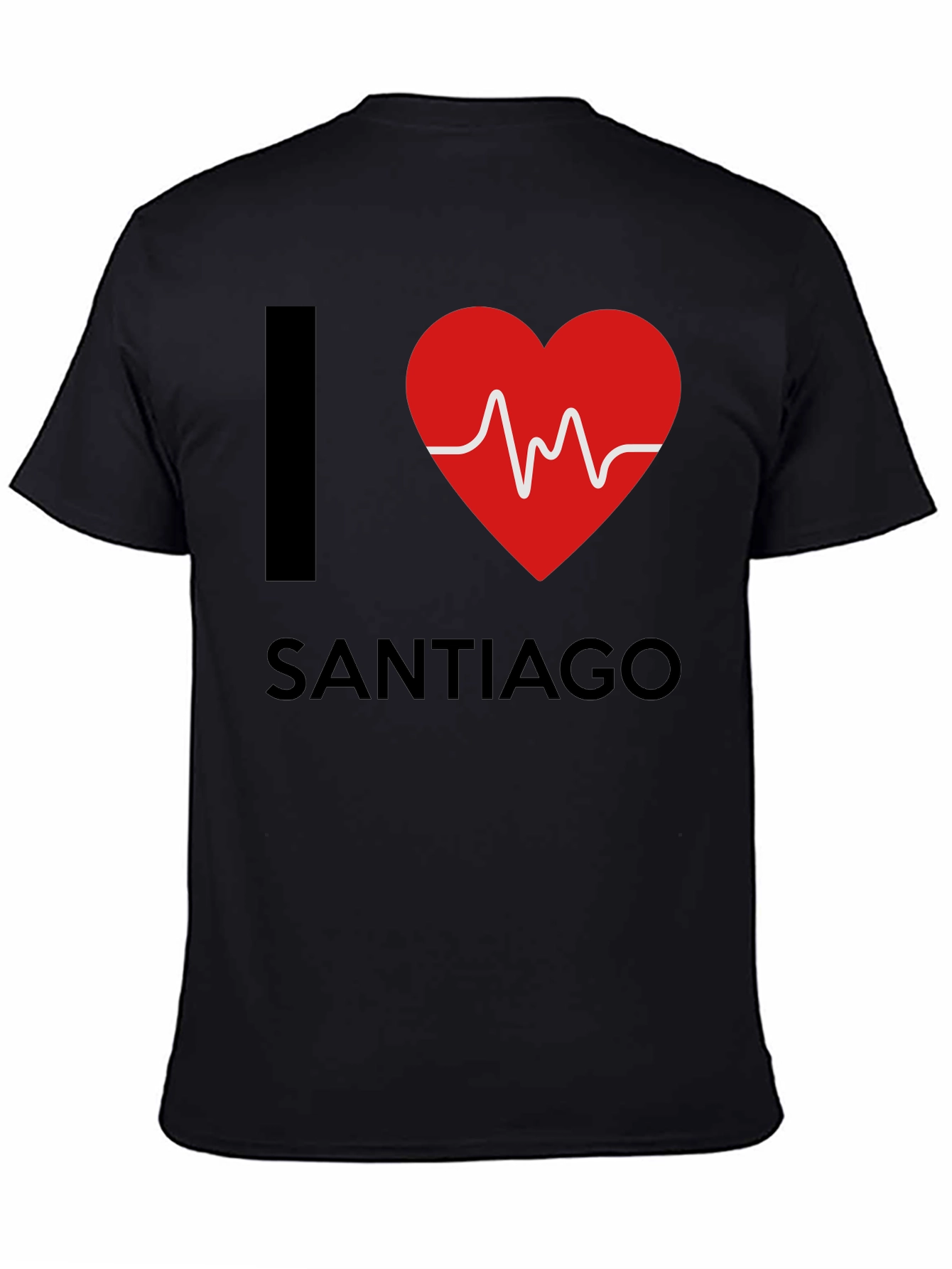 I Love Santiago T-Shirt - Heartbeat Design