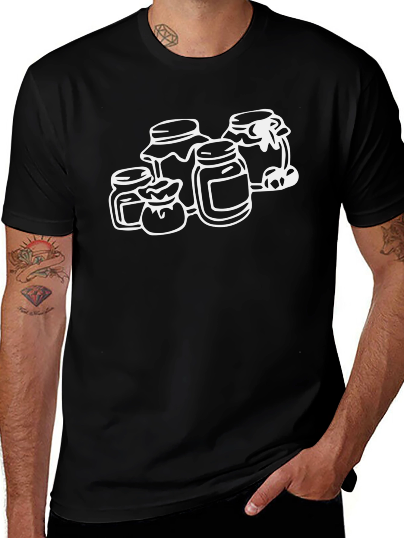 Jam Jars Graphic T-Shirt - Classic Crew Neck Tee