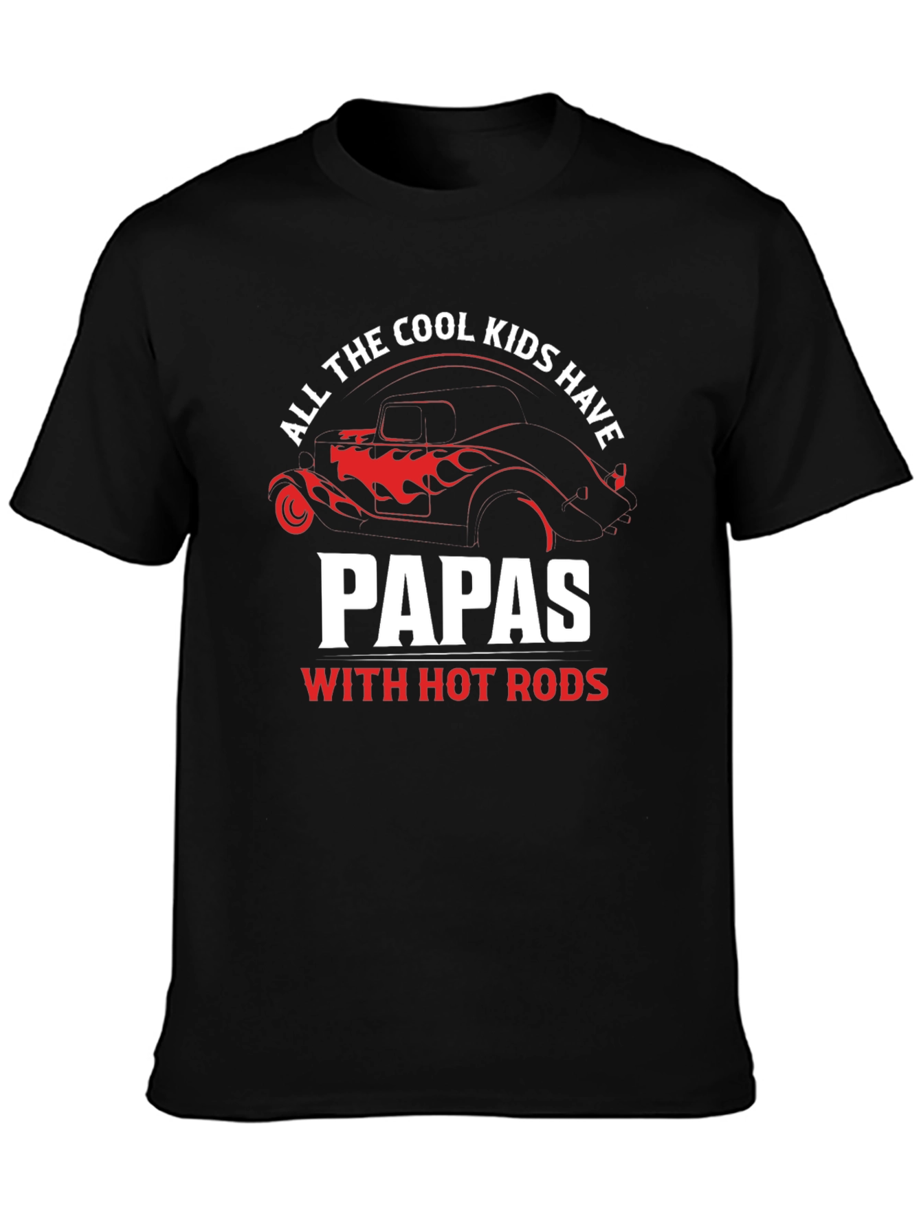 Cool Papas Hot Rods Graphic Tee - Black