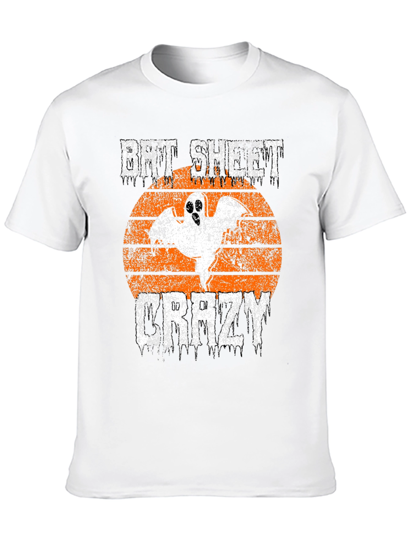 Bit Sheet Crazy Halloween Ghost Graphic Tee