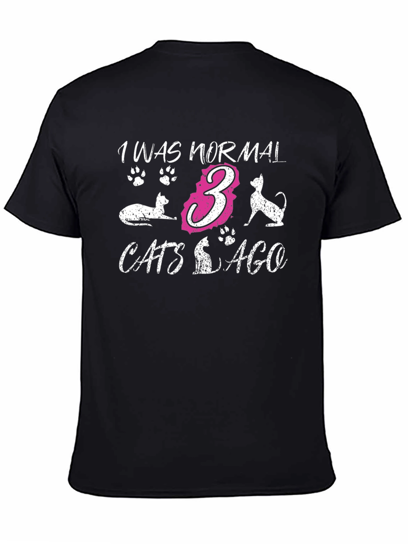 I Was Normal 3 Cats Ago Graphic Tee
