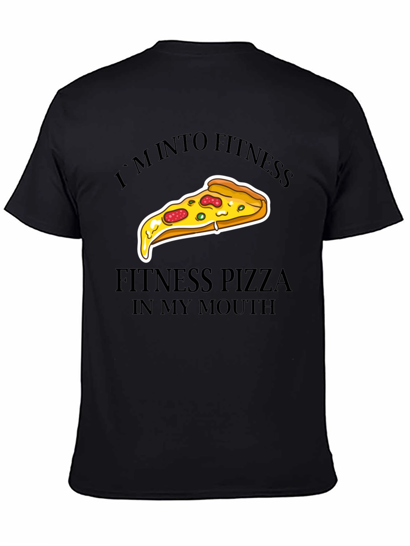 Fitness Pizza Graphic T-Shirt - Funny Foodie Tee