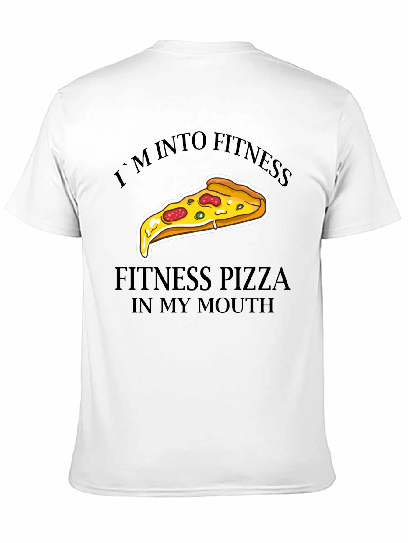 Fitness Pizza Graphic T-Shirt - Funny Foodie Tee