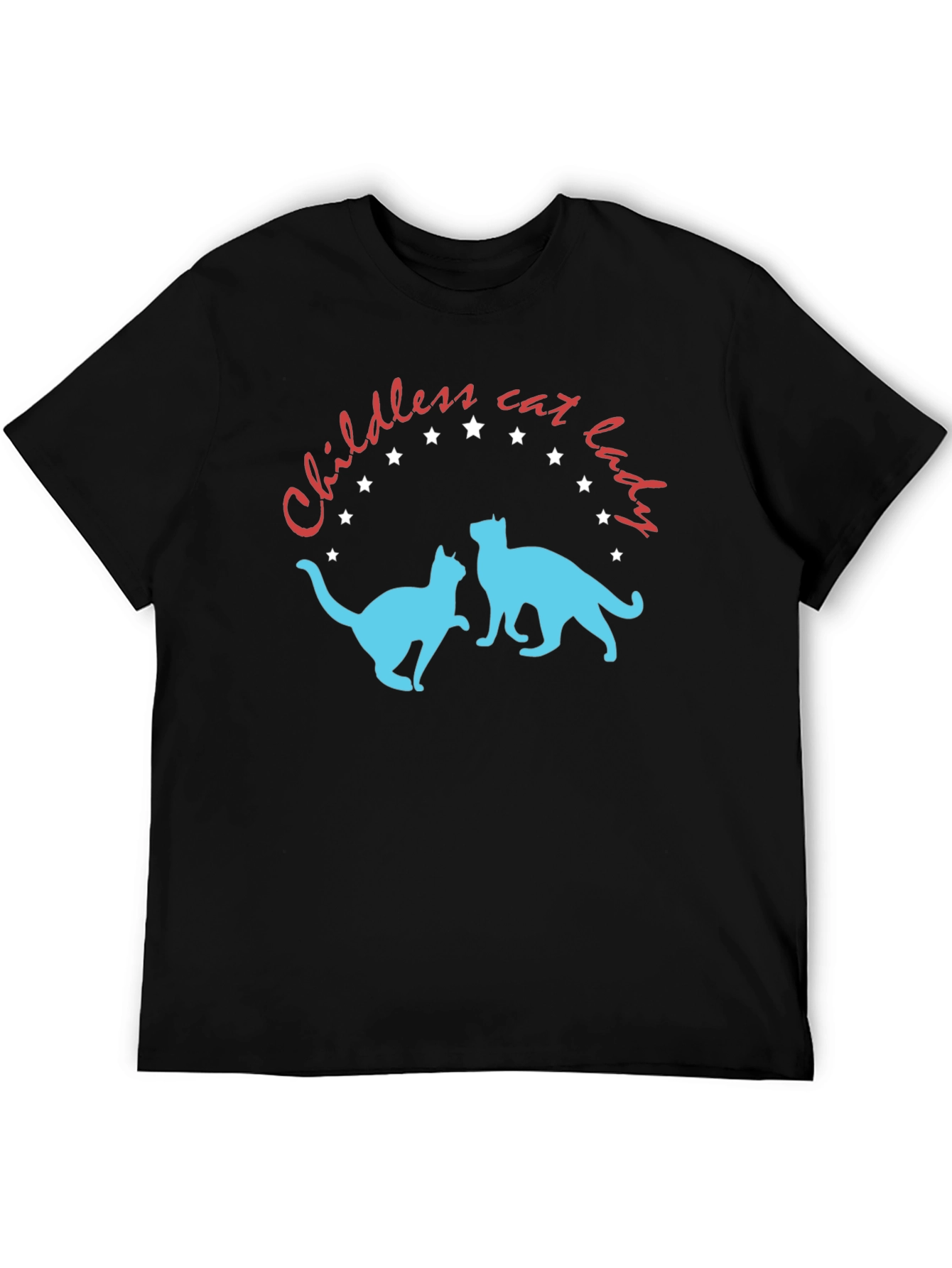 Childless Cat Lady T-Shirt - Novelty Graphic Tee
