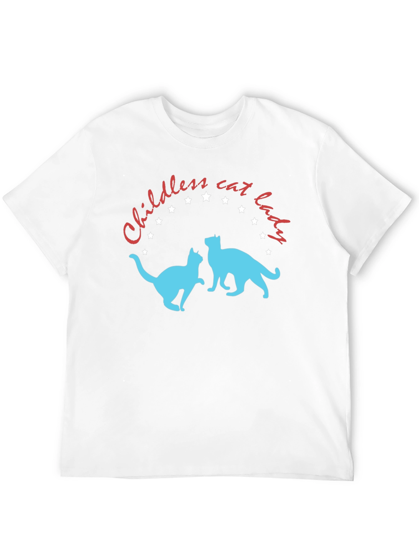 Childless Cat Lady T-Shirt - Novelty Graphic Tee