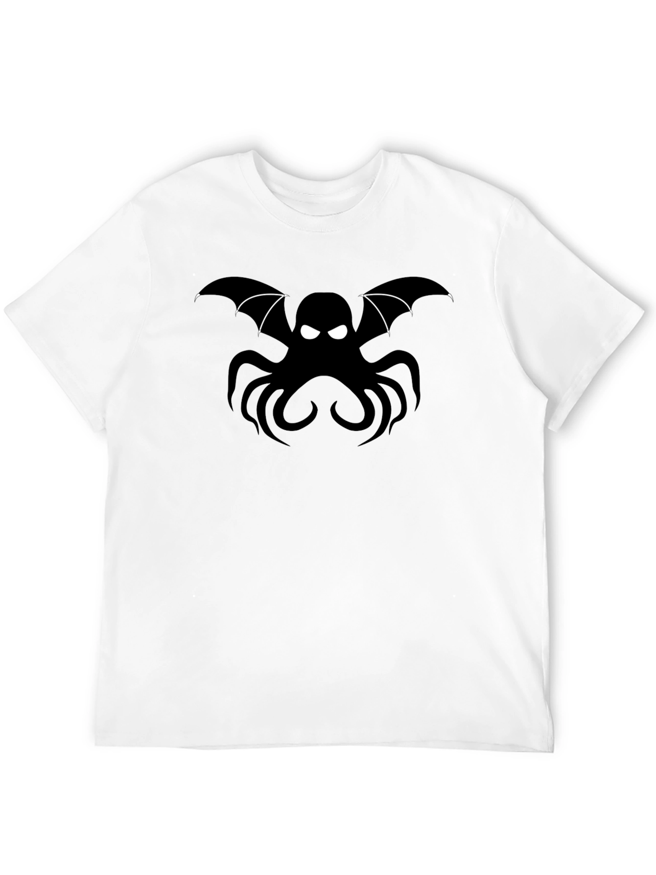 Black Bat Octopus Graphic T-Shirt
