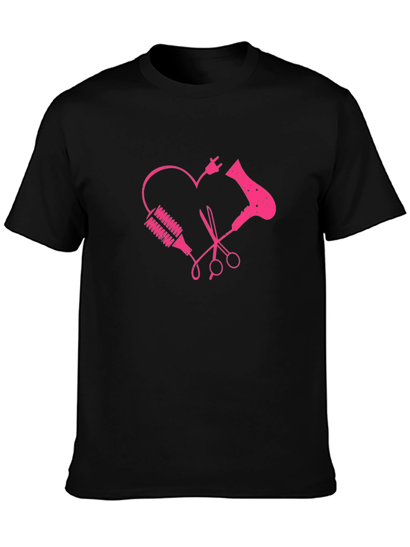 Hairdresser Heart Graphic Tee - Stylist Love