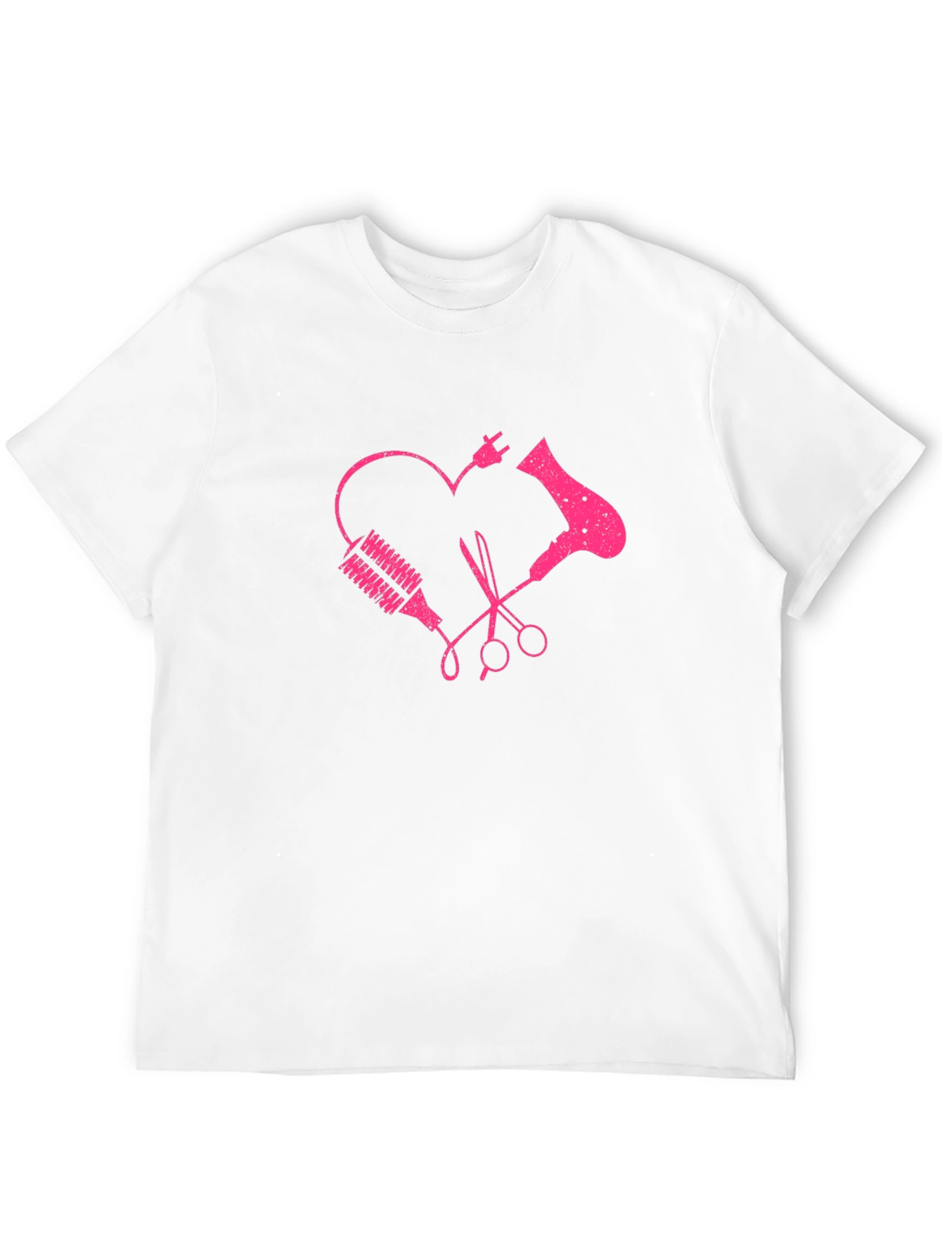 Hairdresser Heart Graphic Tee - Stylist Love