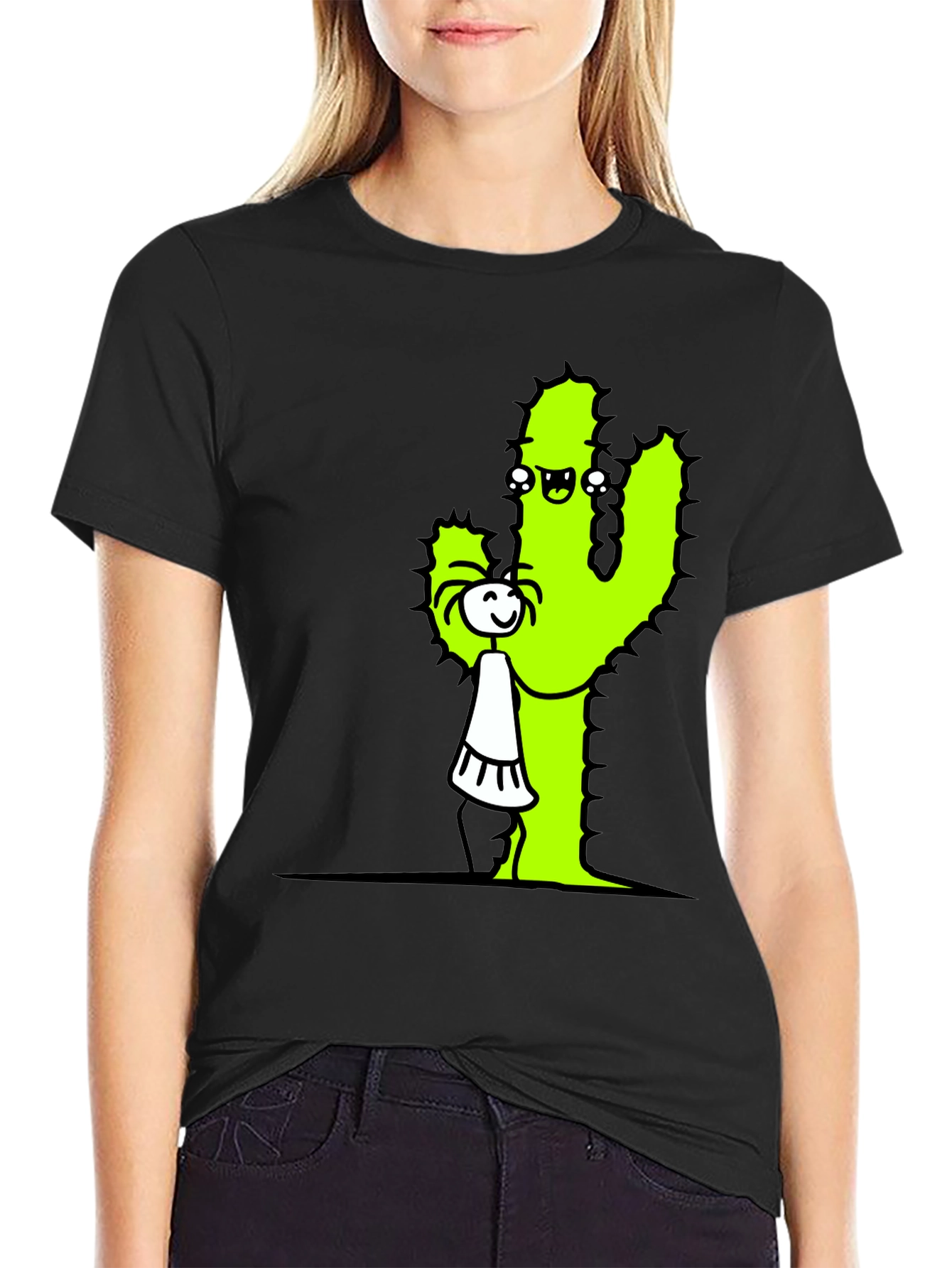 Cactus Hug T-Shirt - Funny Graphic Tee