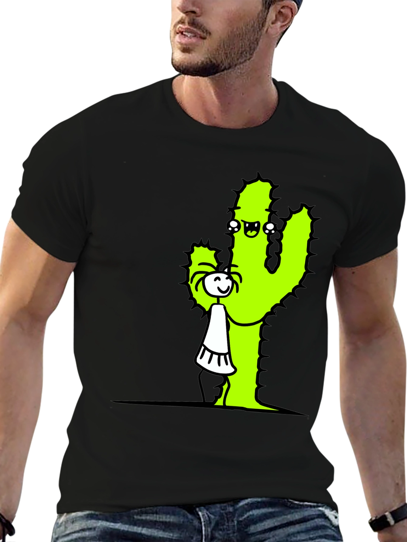 Cactus Hug T-Shirt - Funny Graphic Tee