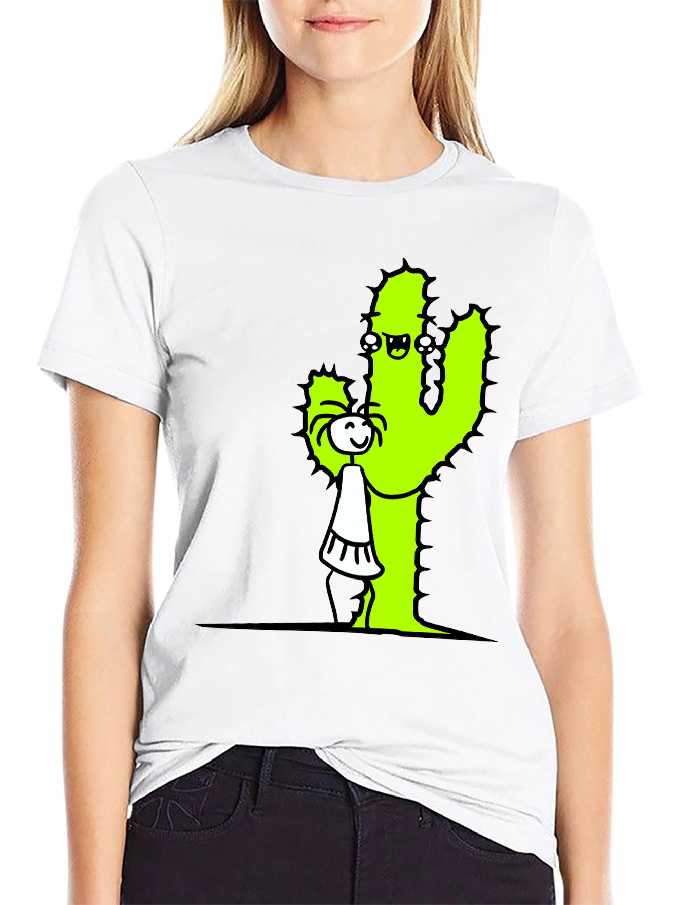 Cactus Hug T-Shirt - Funny Graphic Tee