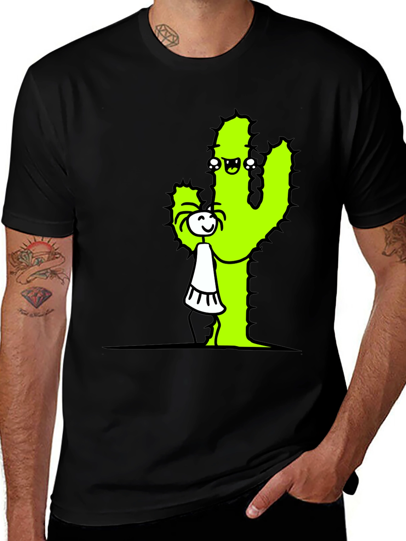 Cactus Hug T-Shirt - Funny Graphic Tee