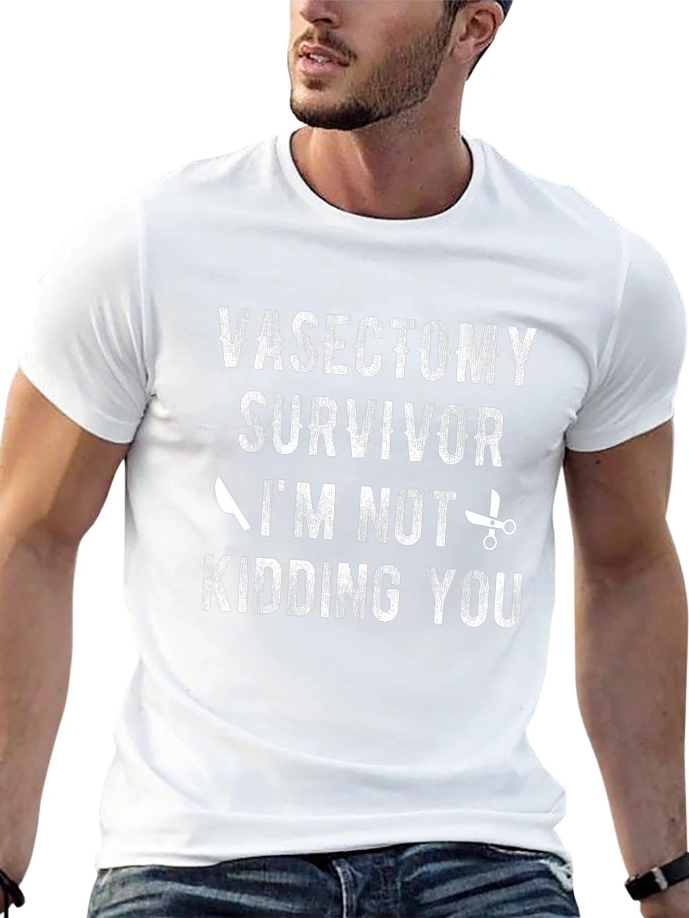 Vasectomy Survivor Humor Graphic Tee