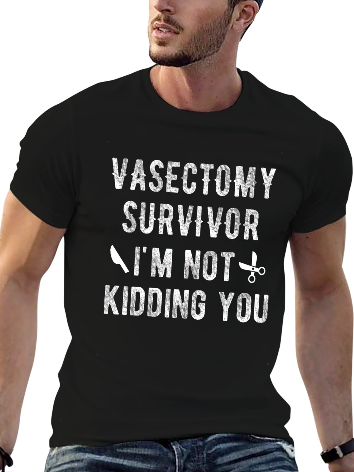 Vasectomy Survivor Humor Graphic Tee