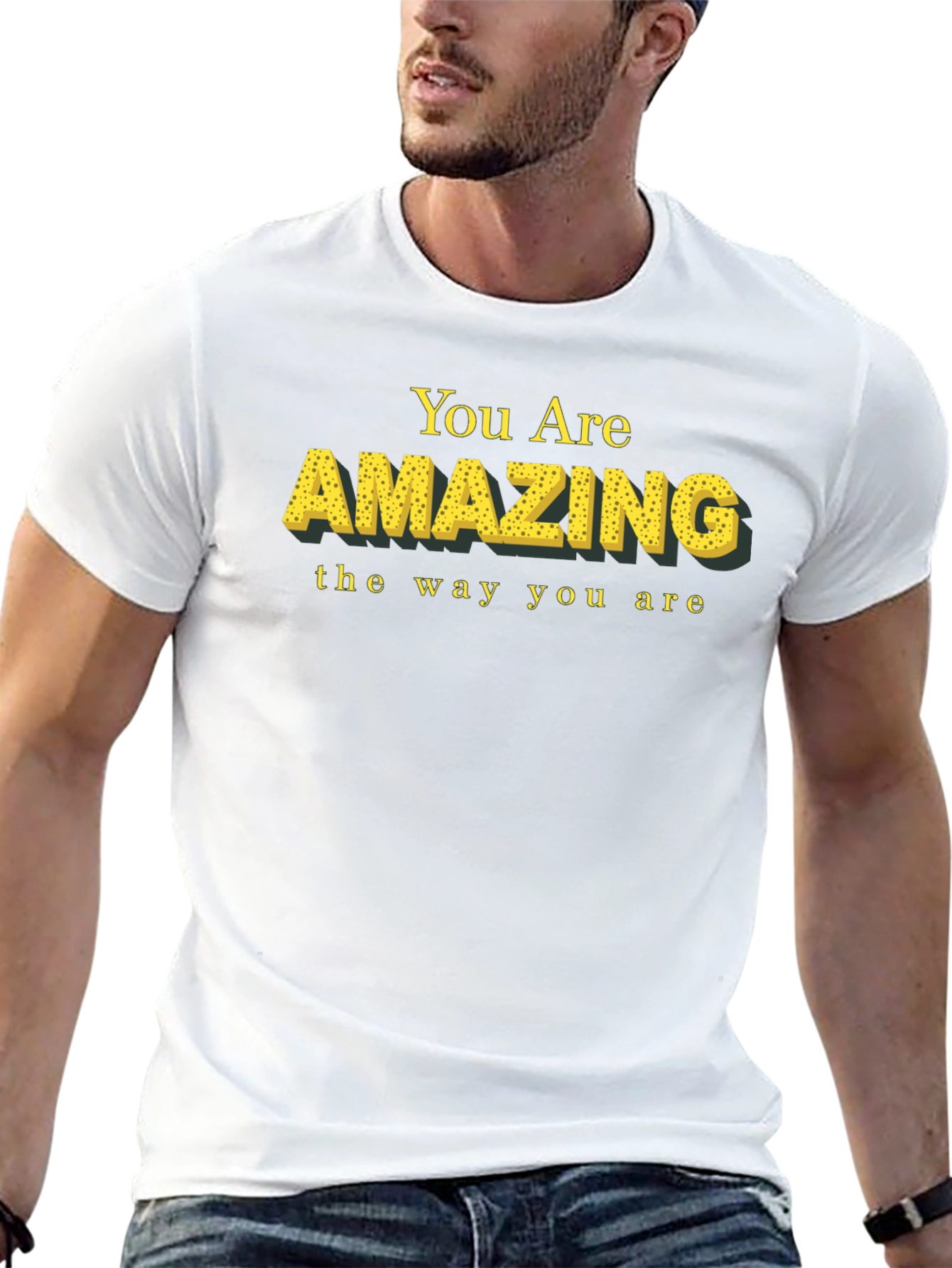 You Are Amazing Graphic Tee - Black