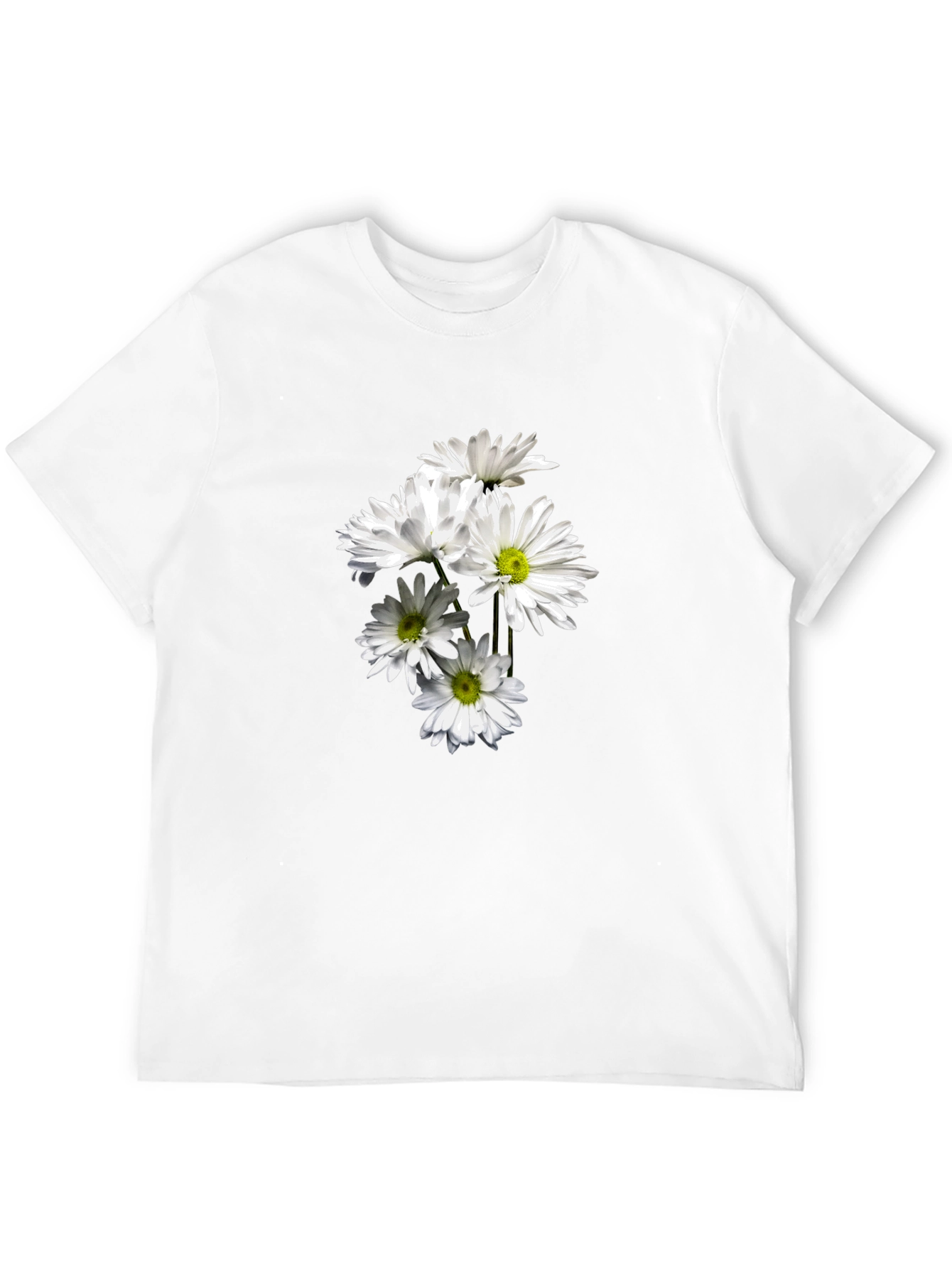 Daisy Graphic Black Tee - Soft & Stylish