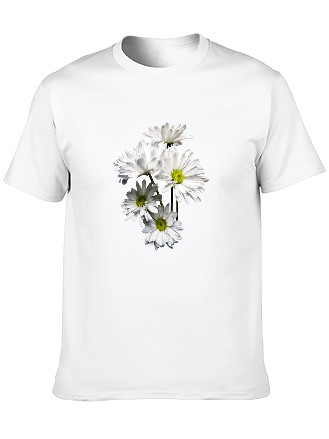 Daisy Graphic Black Tee - Soft & Stylish